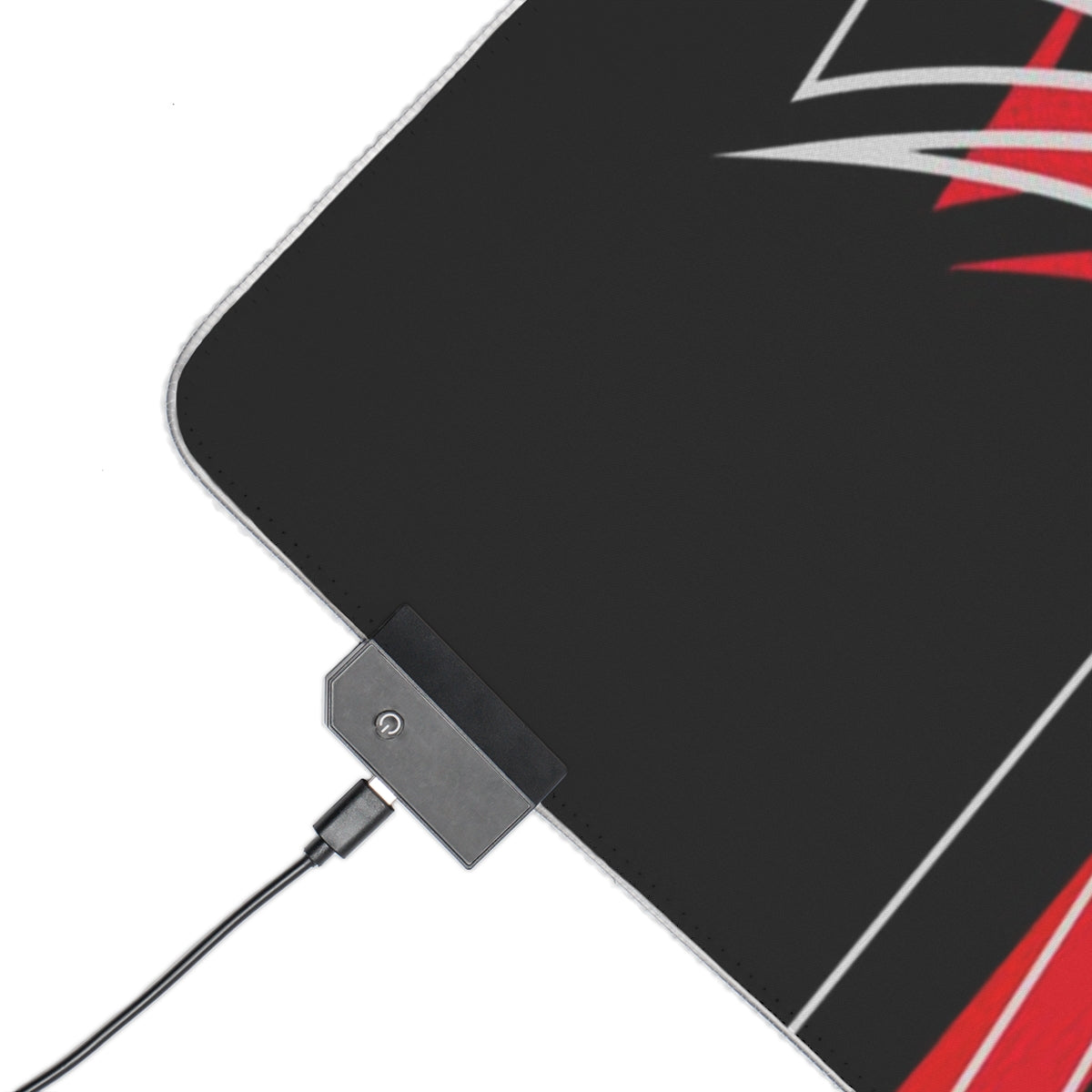 Red Bit LED Gaming Mouse Pad