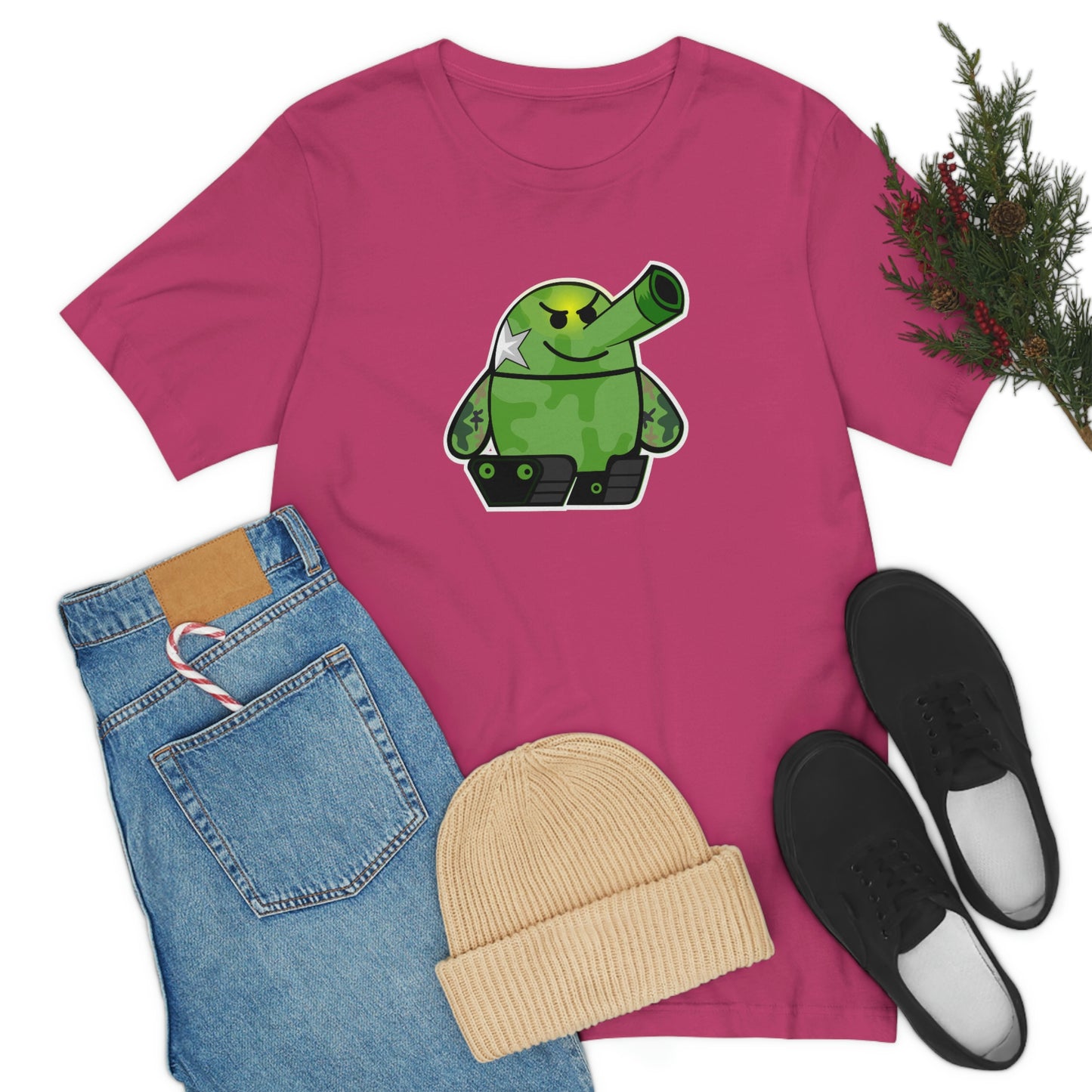 Smarmy Tank Cartoon Unisex T-shirt