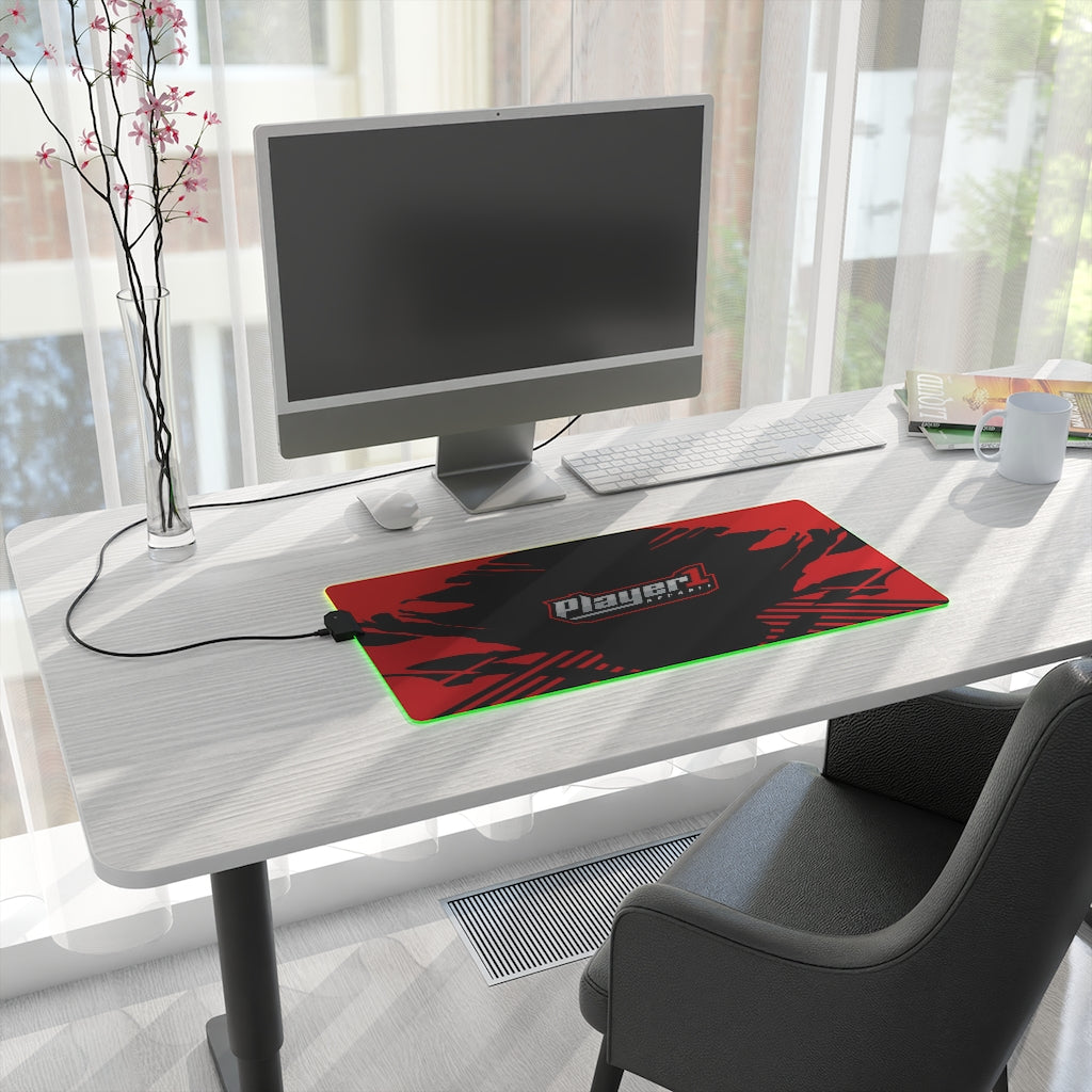Player1Apparel LED Gaming Mouse Pad