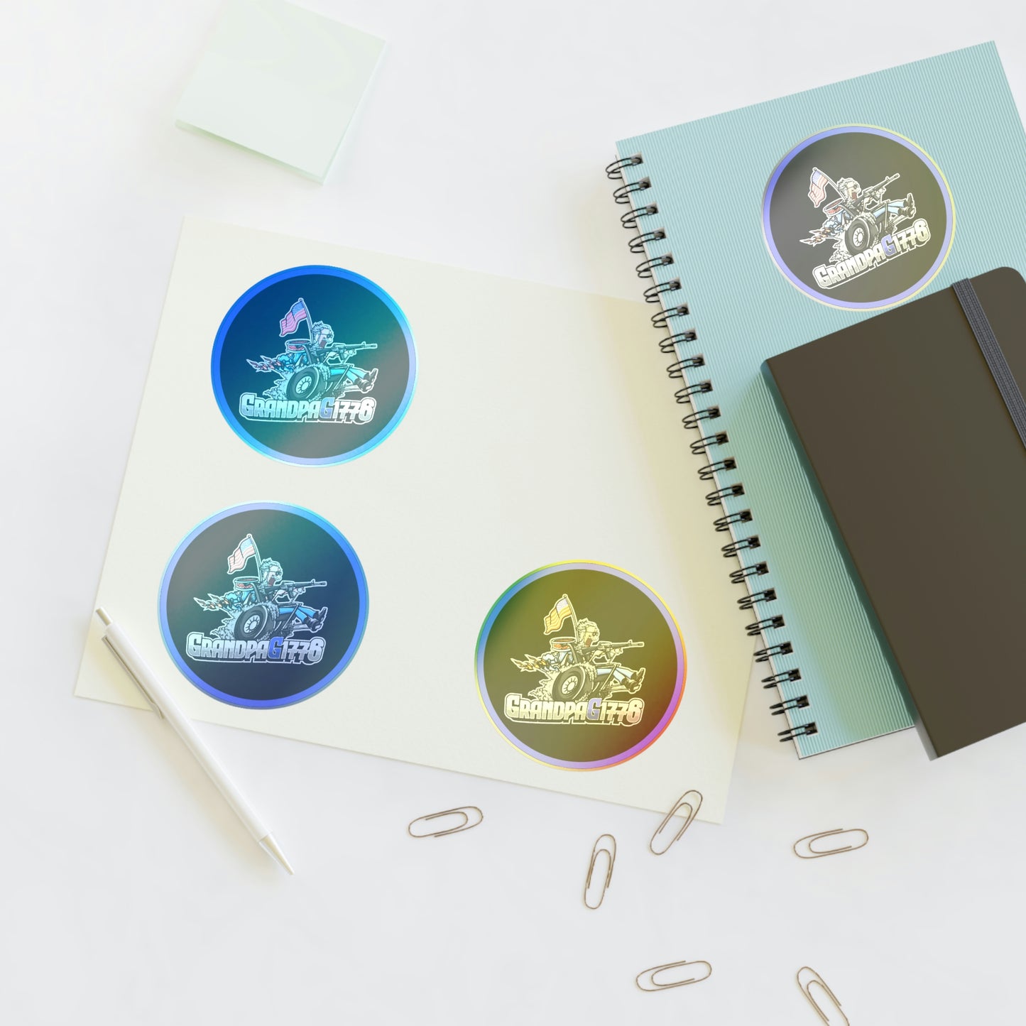 GrandpaG Round Sticker Sheets