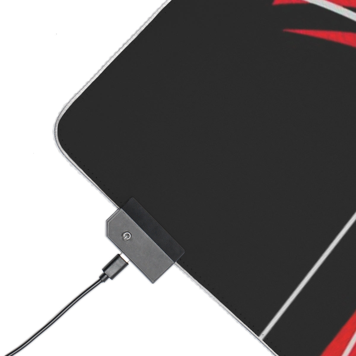 Red Bit LED Gaming Mouse Pad