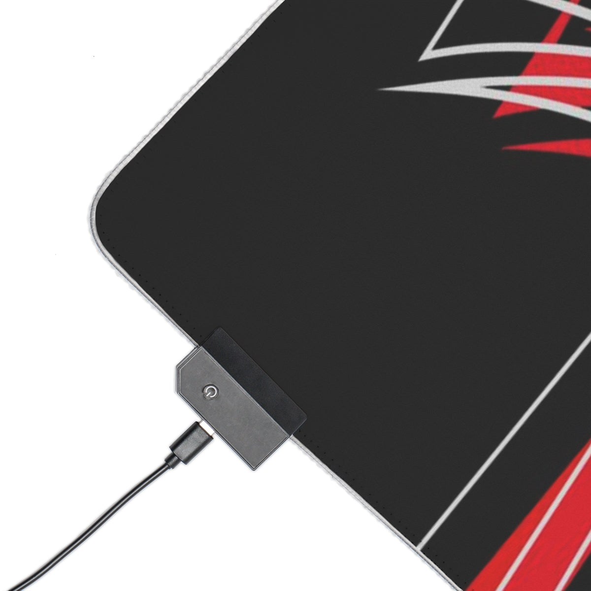 Red Bit LED Gaming Mouse Pad