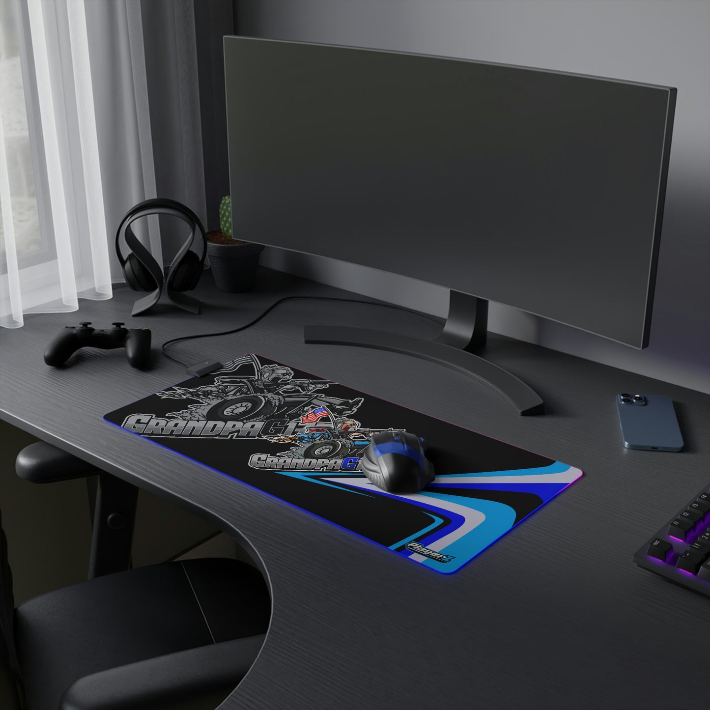 GrandpaG LED Gaming Mouse Pad
