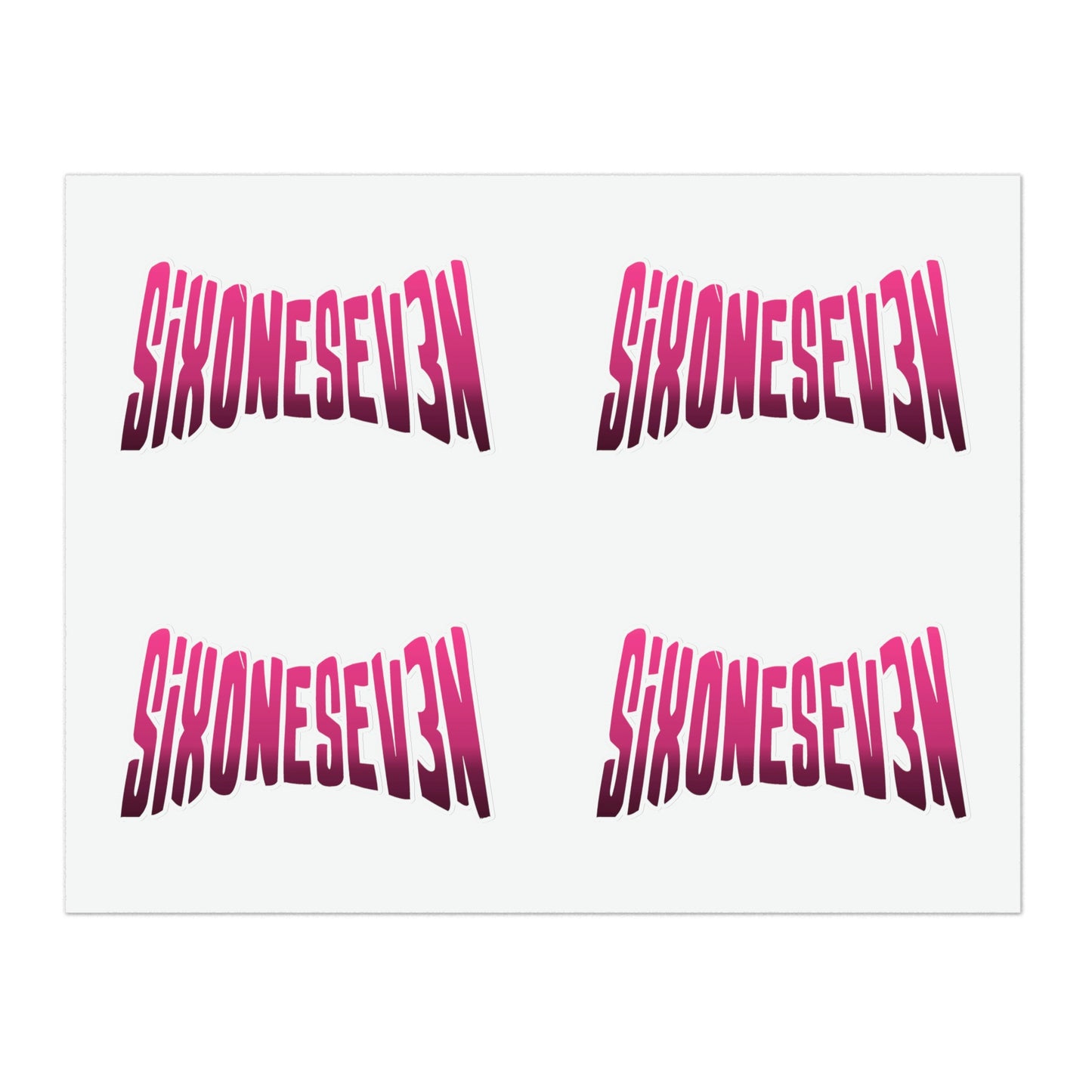 SixOneSev3n Text Sticker Sheets