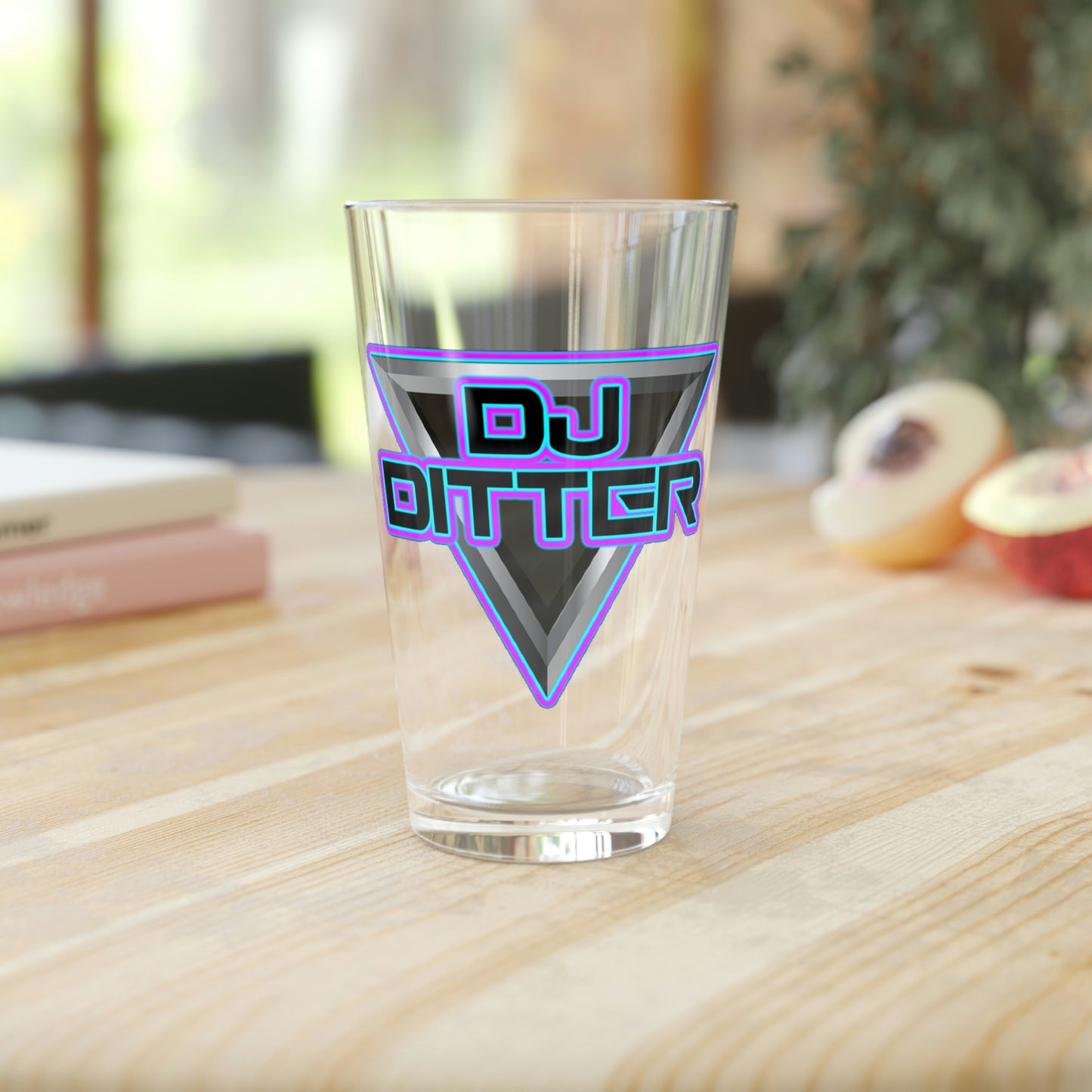 Dj Ditter Pint Glass, 16oz