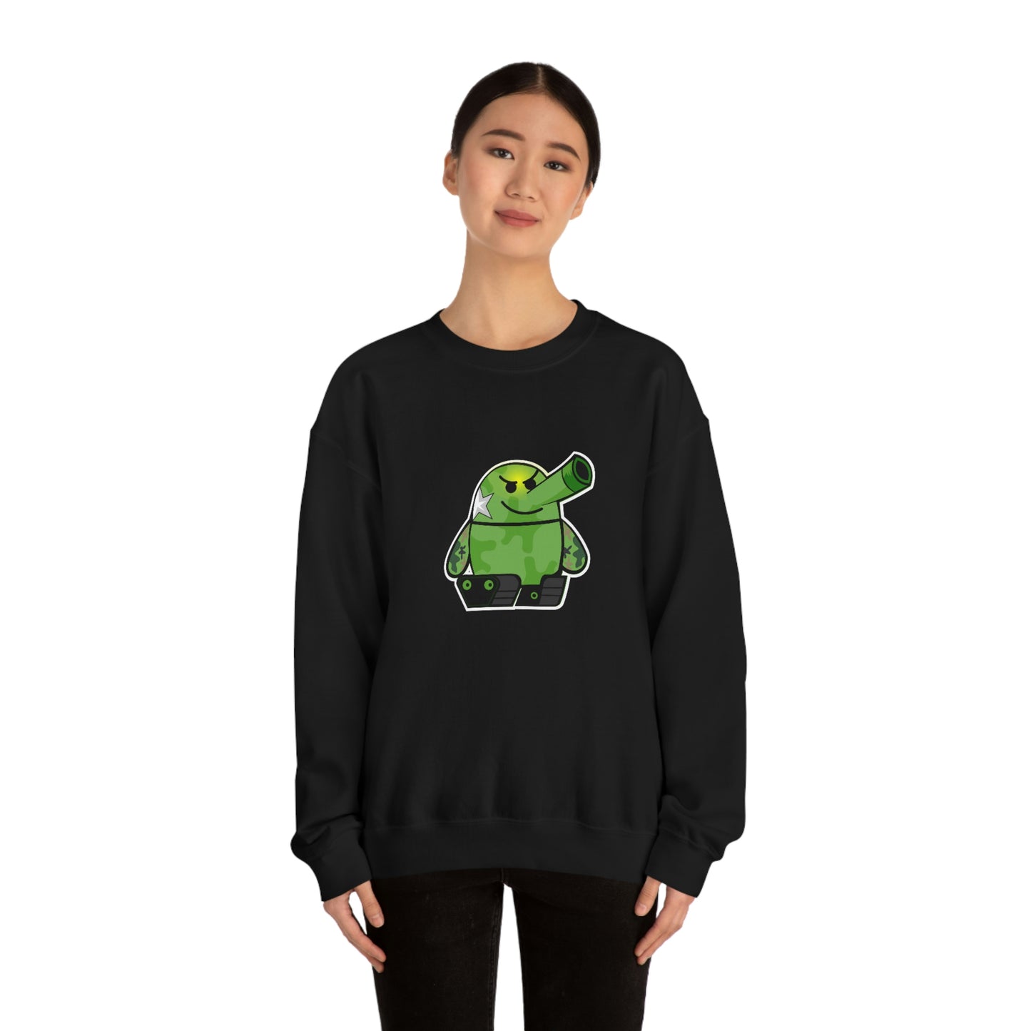 Smarmy Tank Cartoon Unisex Sweatshirt