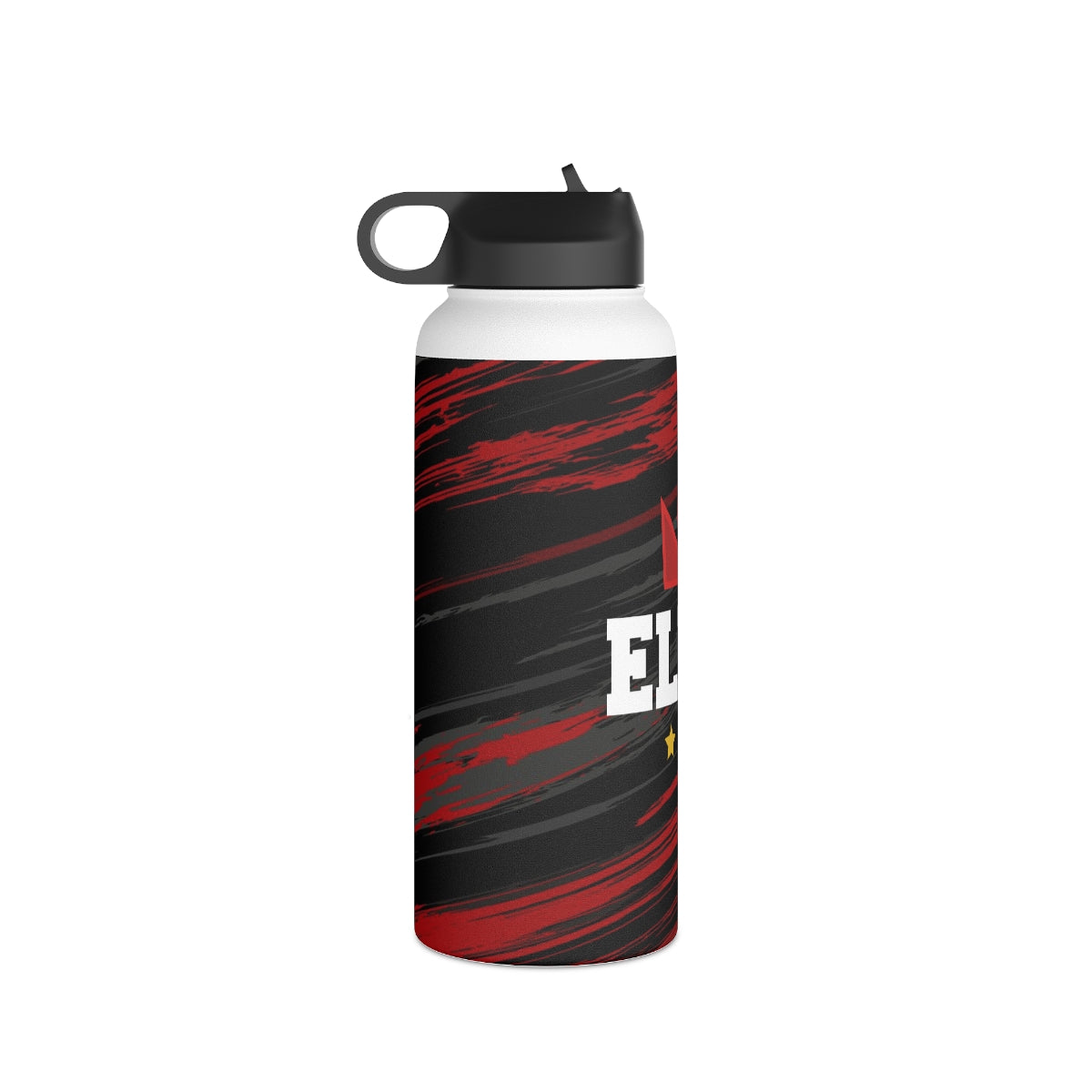 EliteTeam.Tv Stainless Steel Water Bottle, Standard Lid