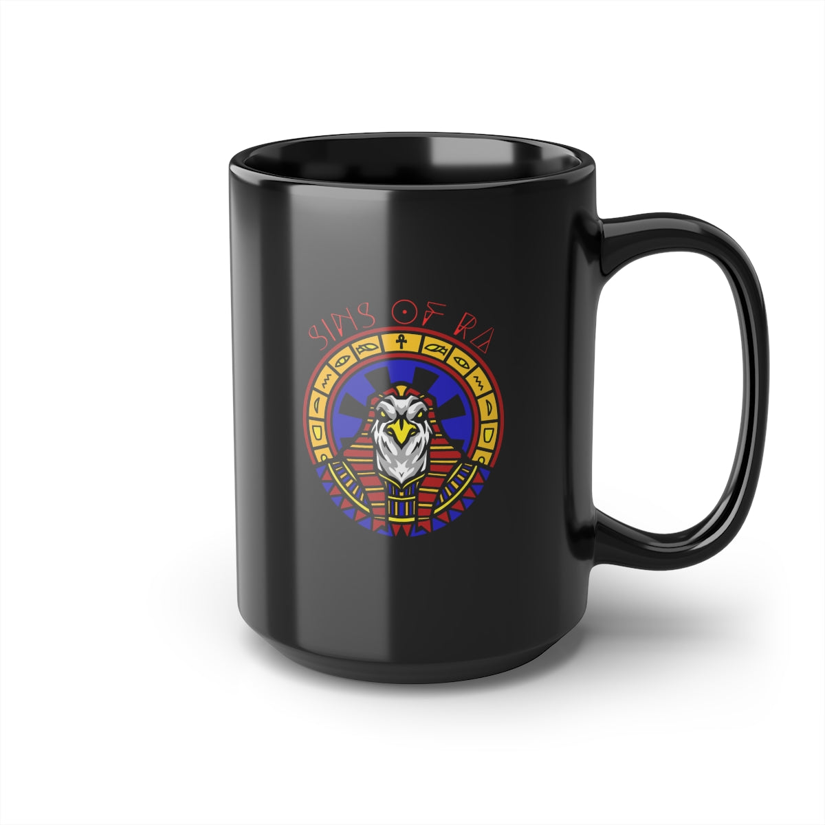 Sins Of Ra Black Mug, 15oz