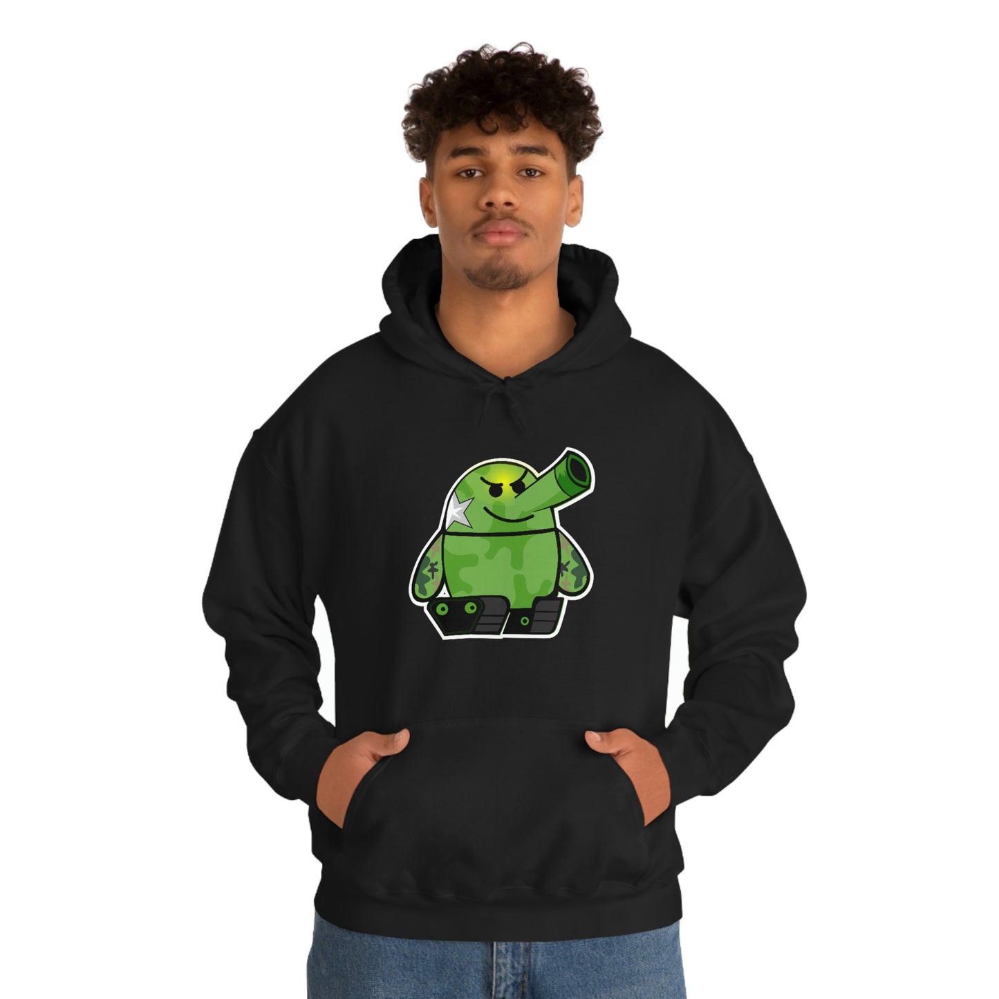 Smarmy Tank Cartoon Unisex Hoodie