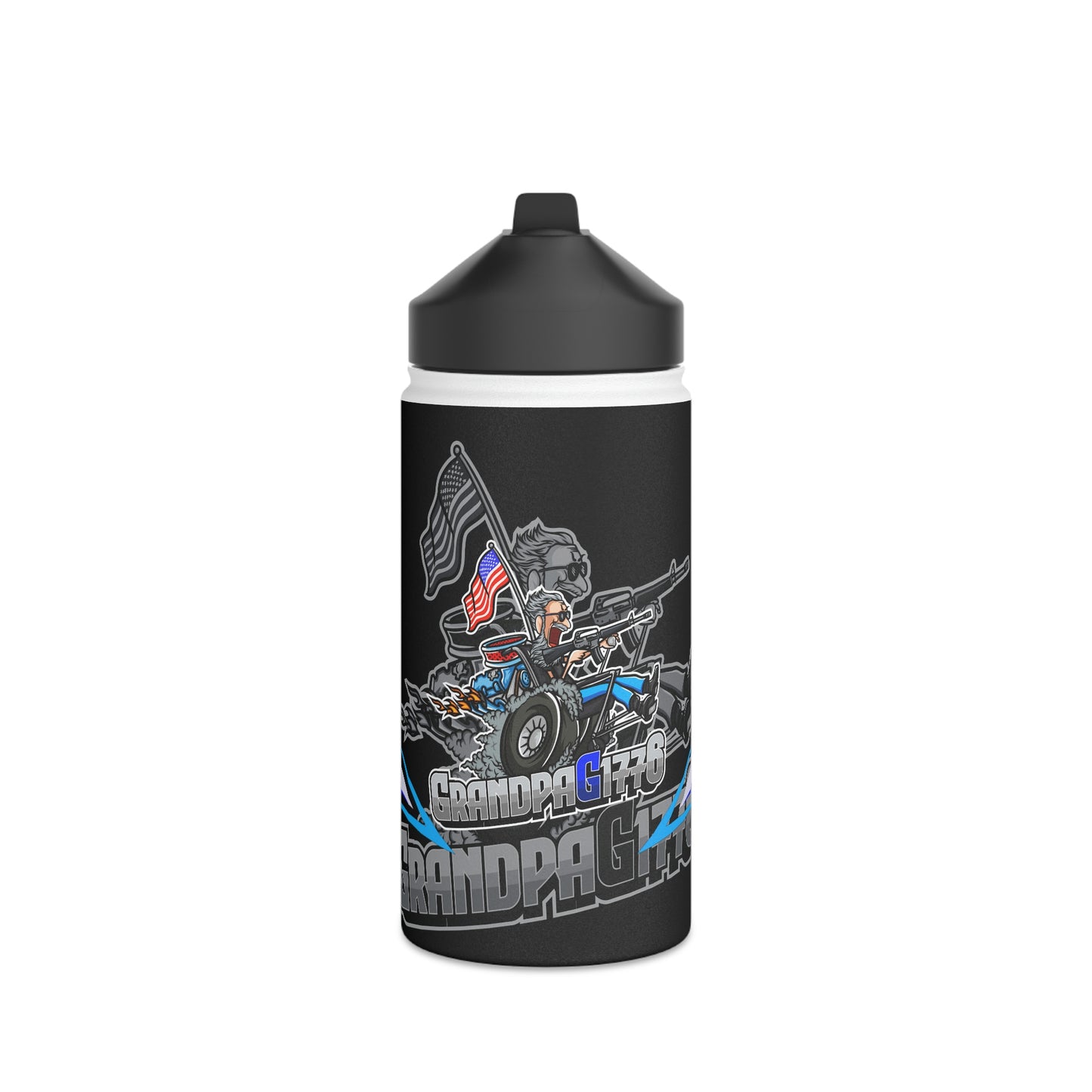 GrandpaG Stainless Steel Water Bottle, Standard Lid