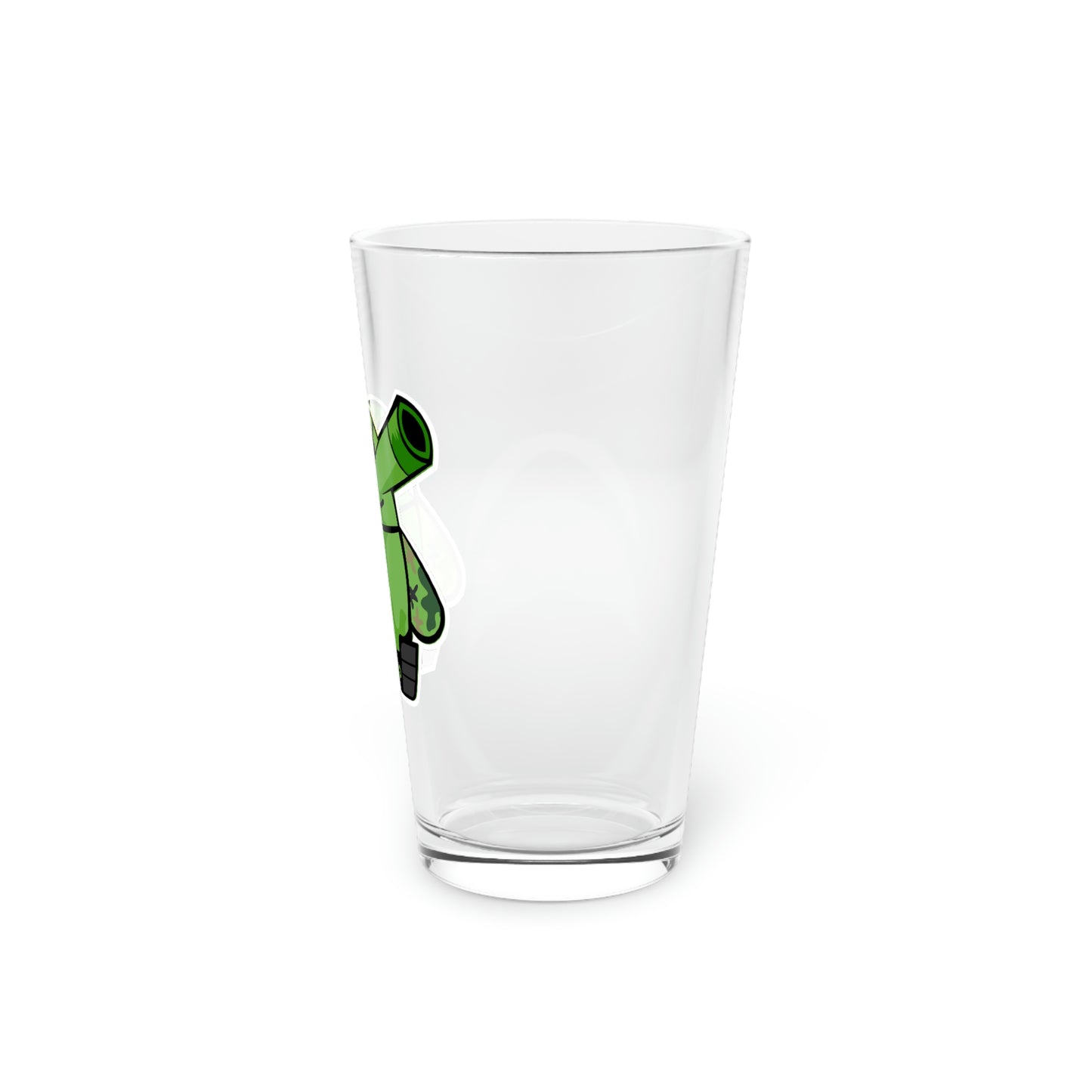 Smarmy Tank Cartoon Pint Glass, 16oz