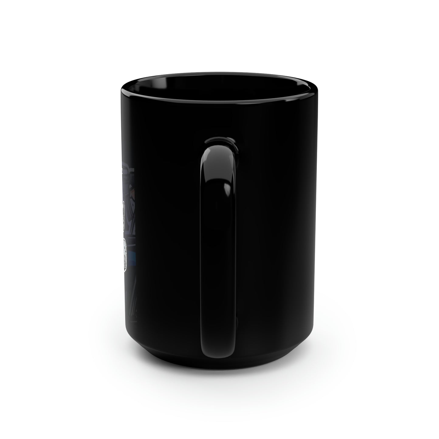 GrandpaG Silhouette Black Mug, 15oz