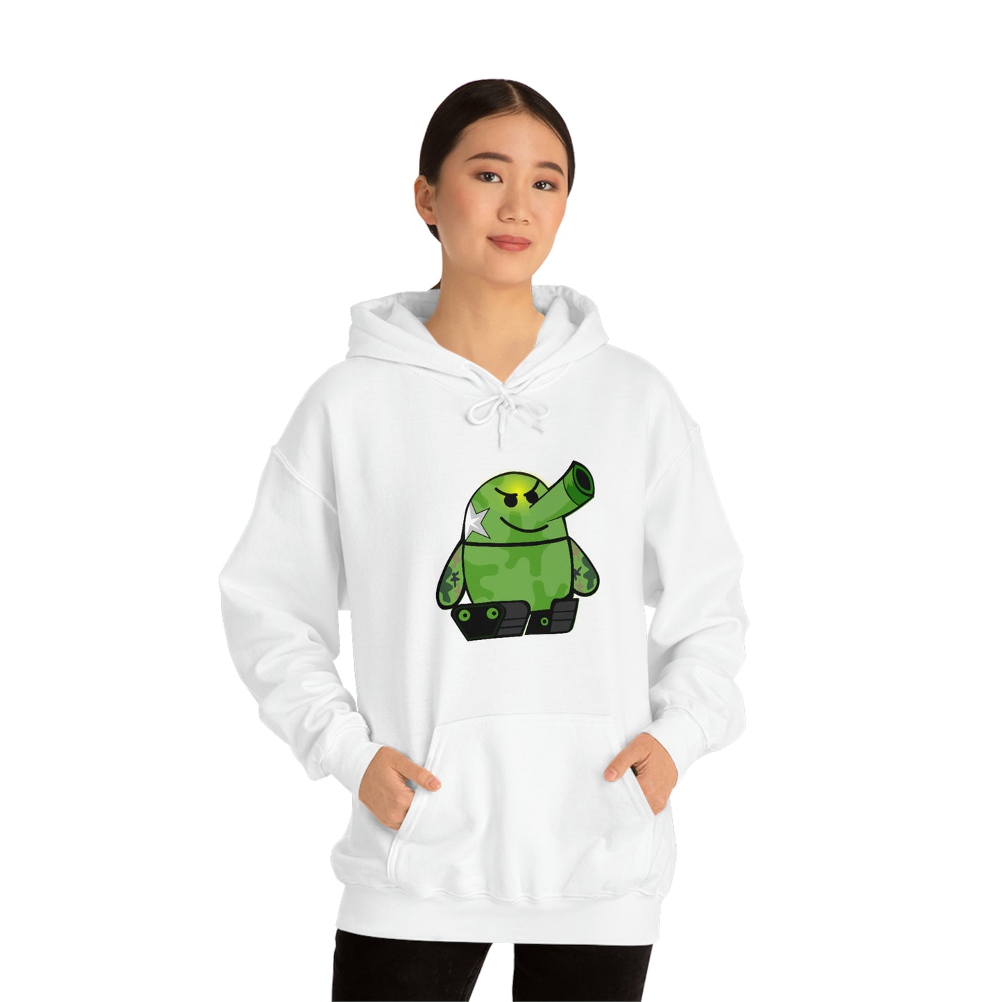 Smarmy Tank Cartoon Unisex Hoodie