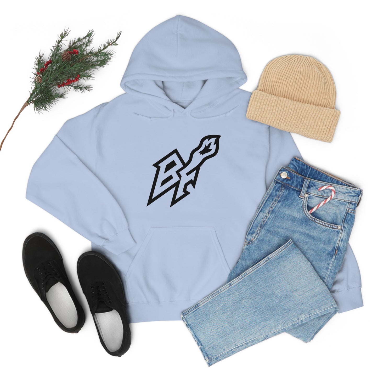 BlackFox Unisex Hoodie W/Black Logo