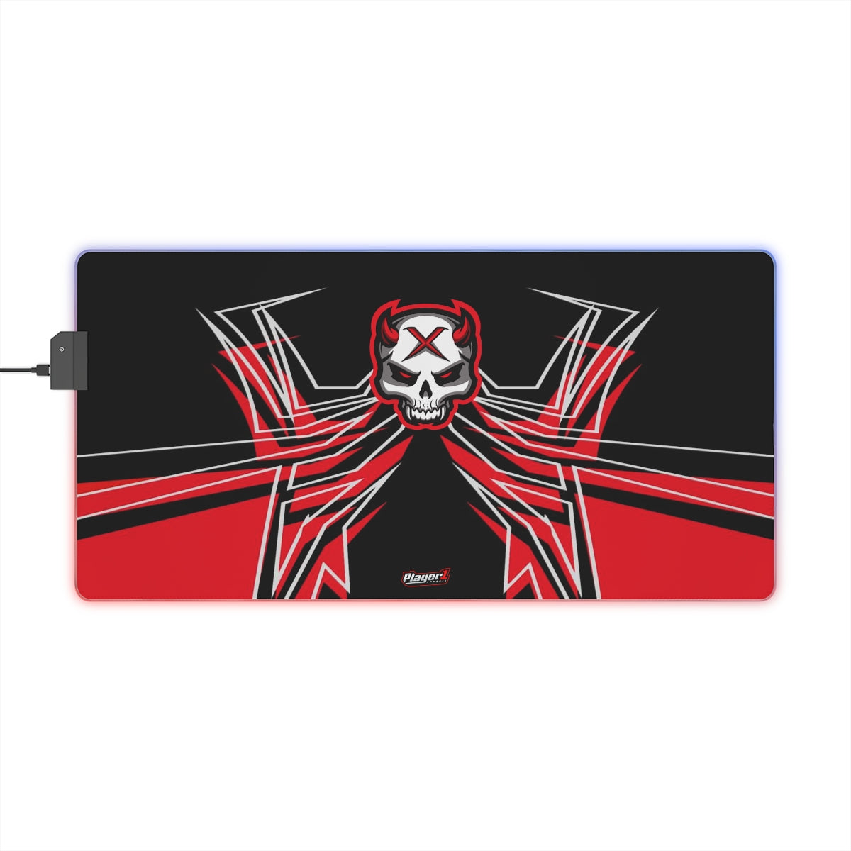 Red Bit LED Gaming Mouse Pad