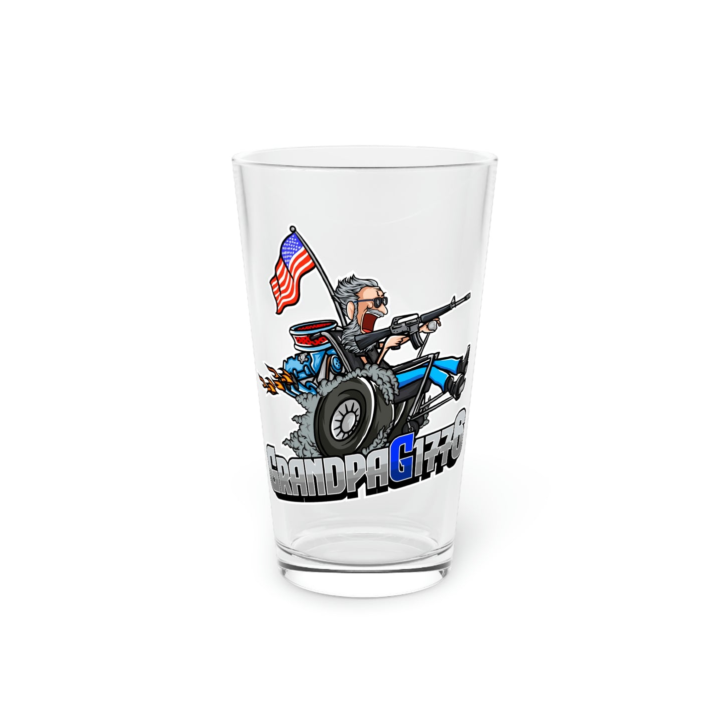 GrandpaG Pint Glass, 16oz