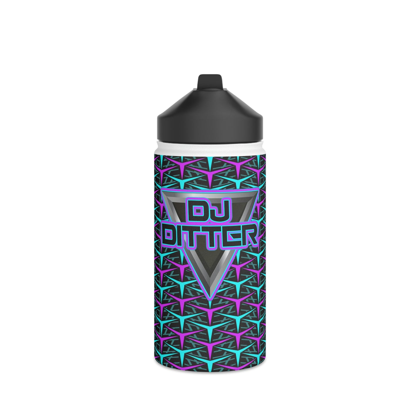 Dj Ditter Stainless Steel Water Bottle, Standard Lid