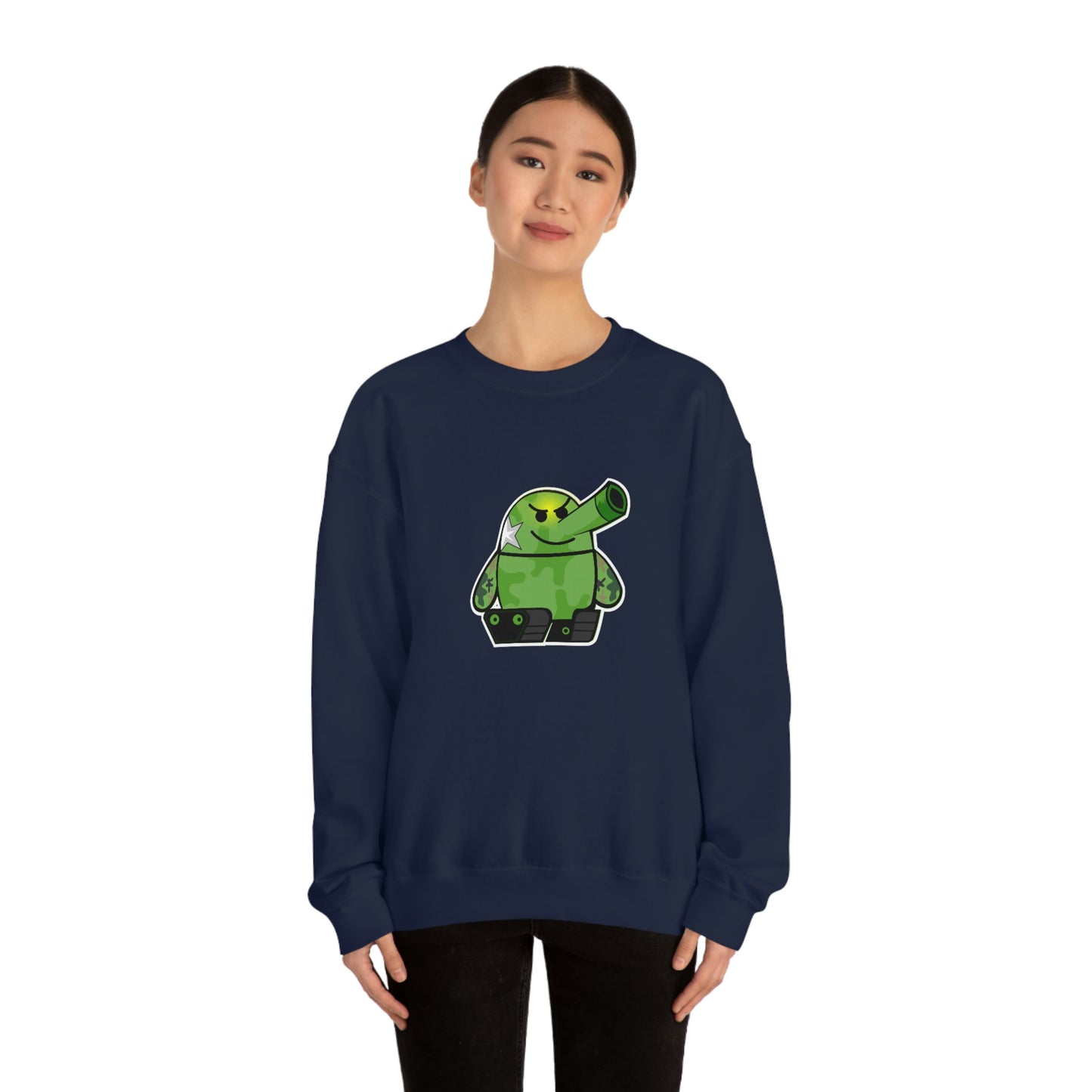 Smarmy Tank Cartoon Unisex Sweatshirt