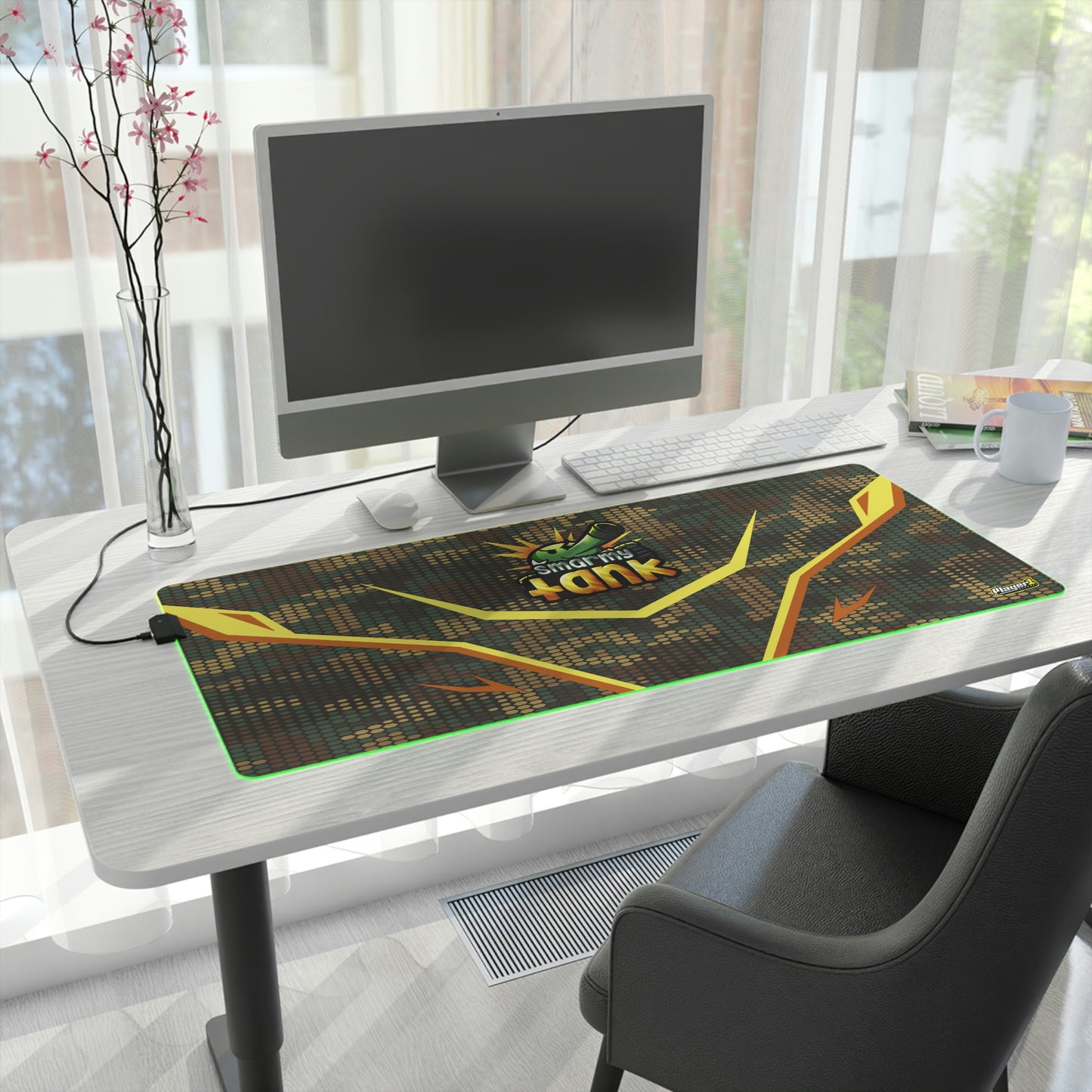 Smarmy Tank LED Gaming Mouse Pad