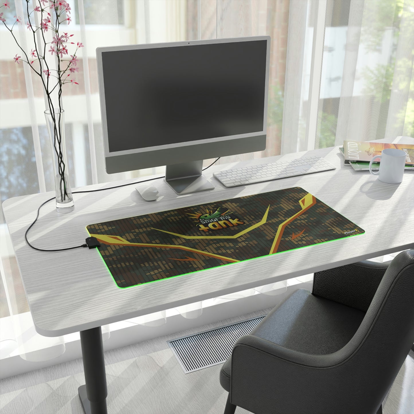 Smarmy Tank LED Gaming Mouse Pad