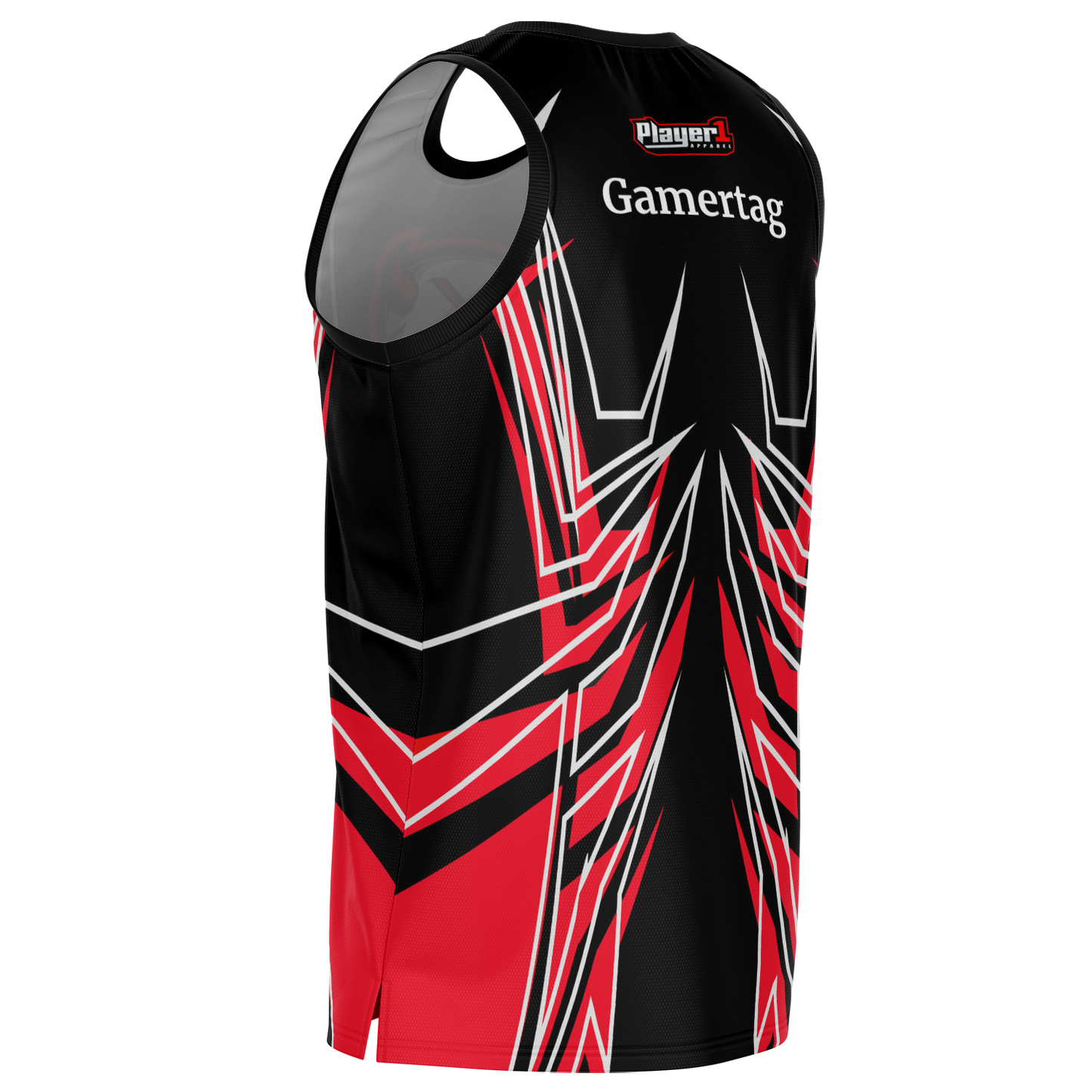 Red Bit Basketball Jersey