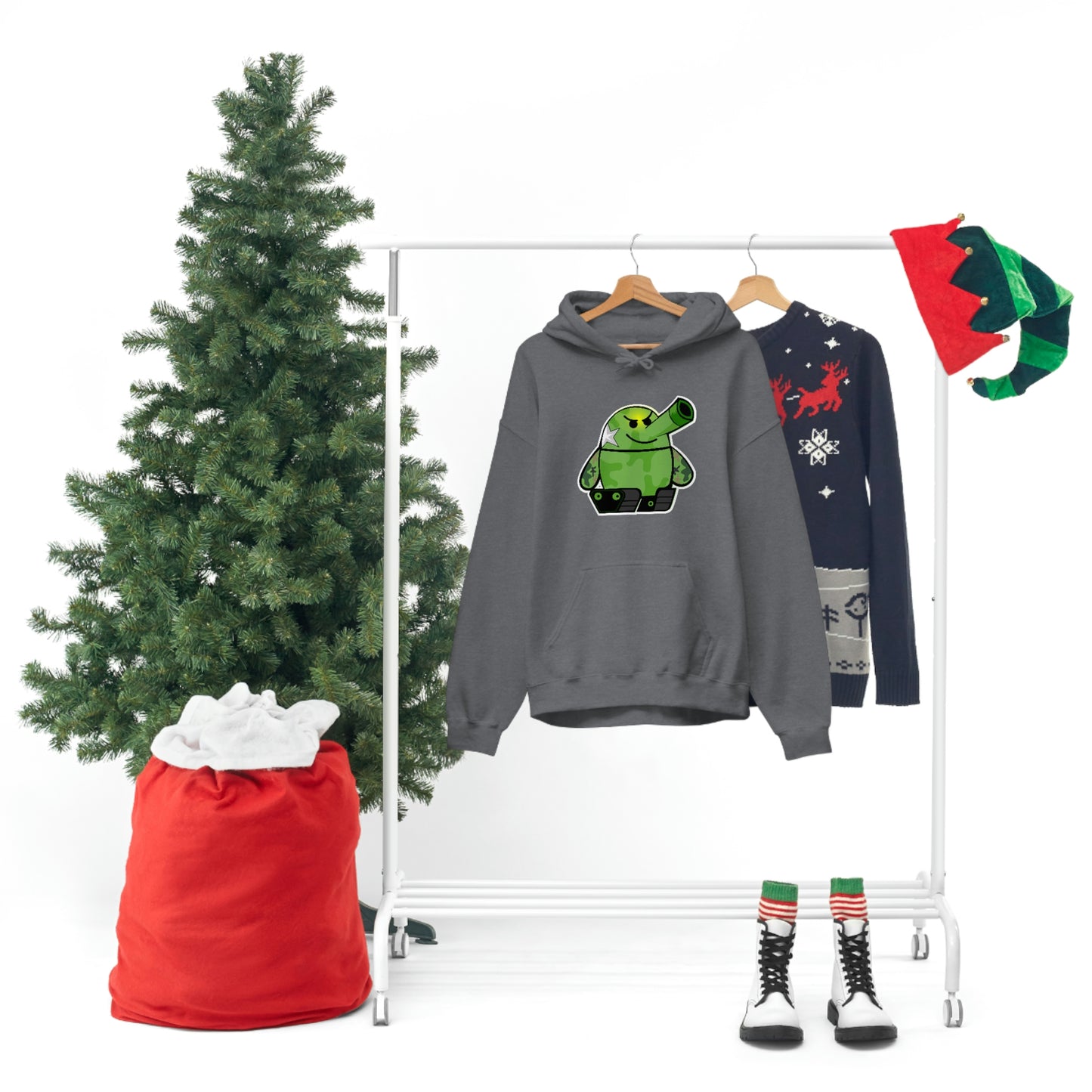 Smarmy Tank Cartoon Unisex Hoodie