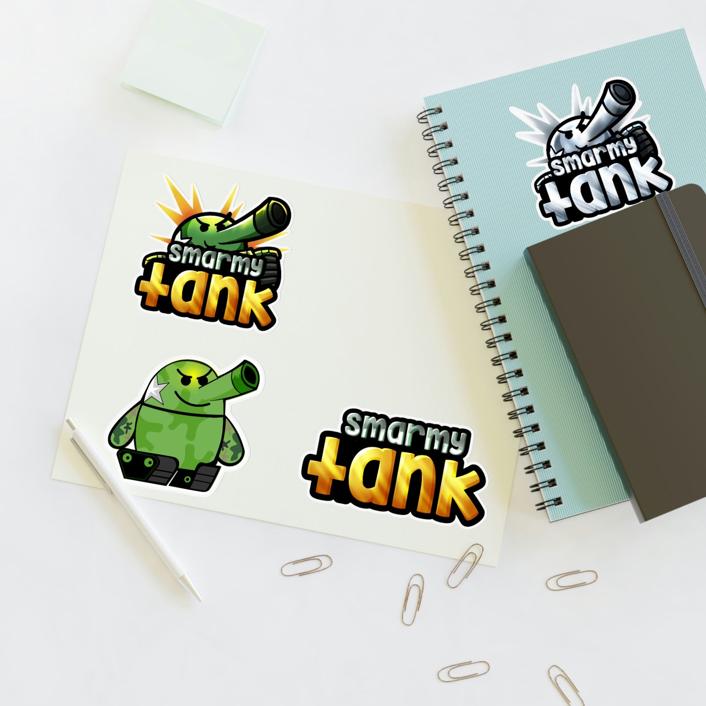 Smarmy Tank Sticker Sheets