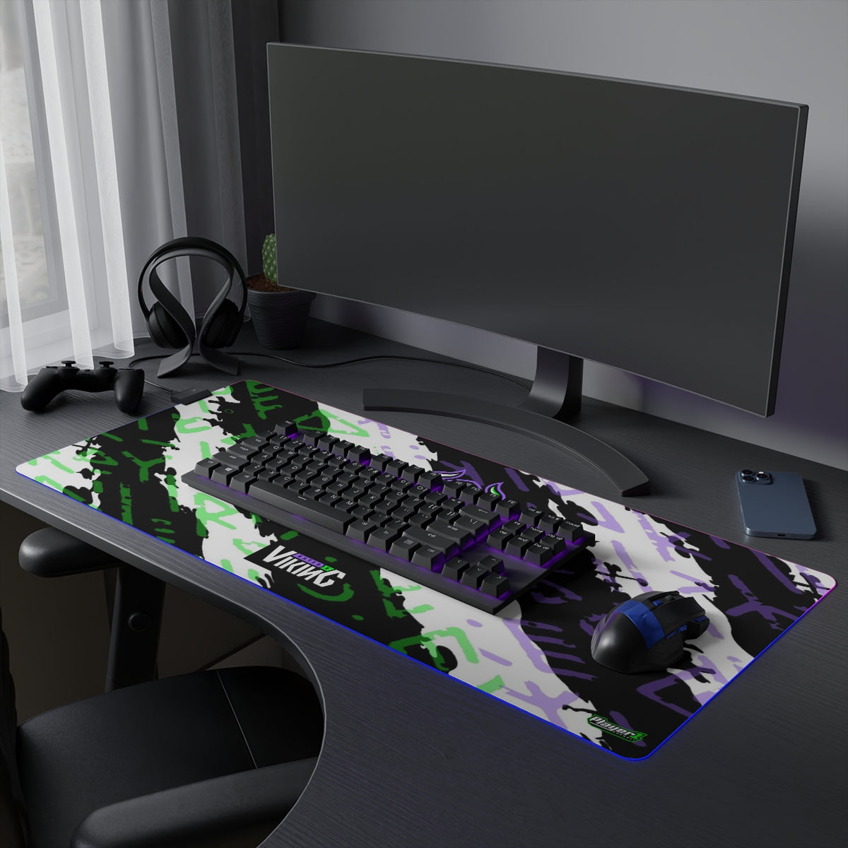 Rated R Viking LED Gaming Mouse Pad