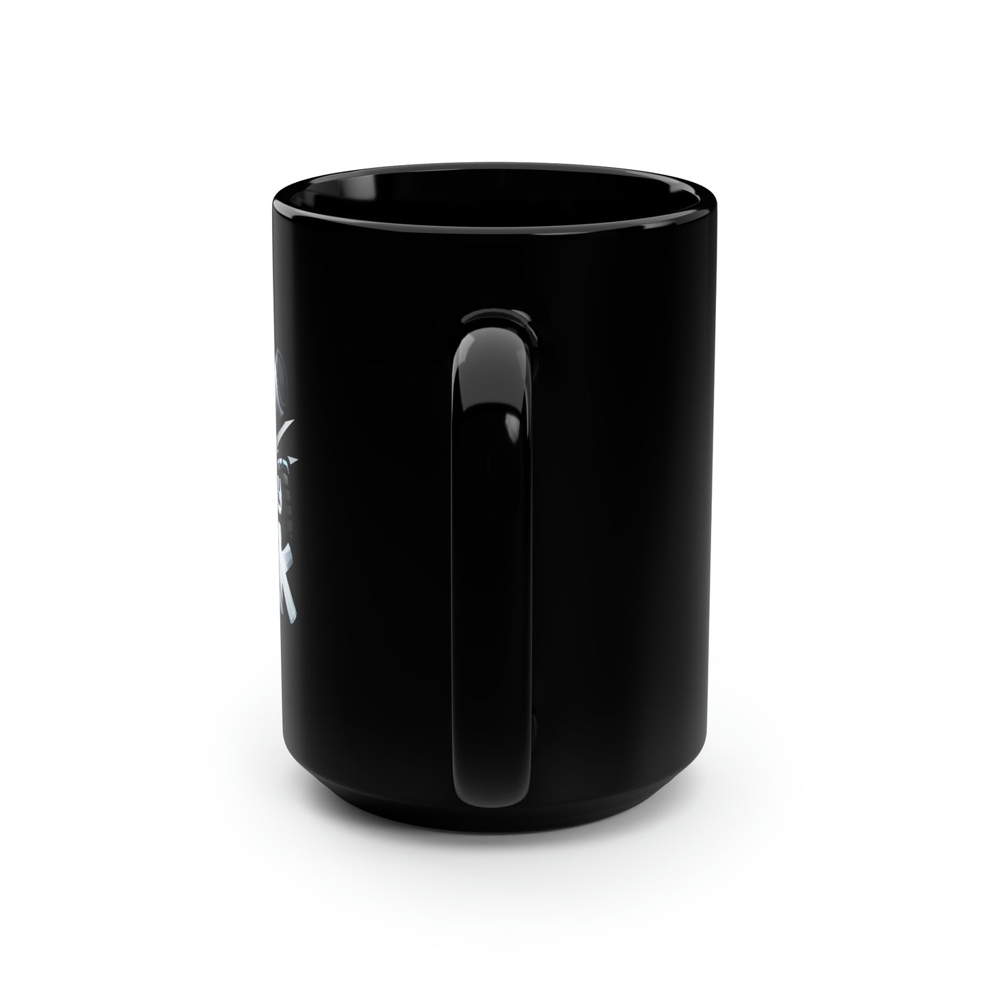 Chrome Smarmy Tank Black Mug, 15oz