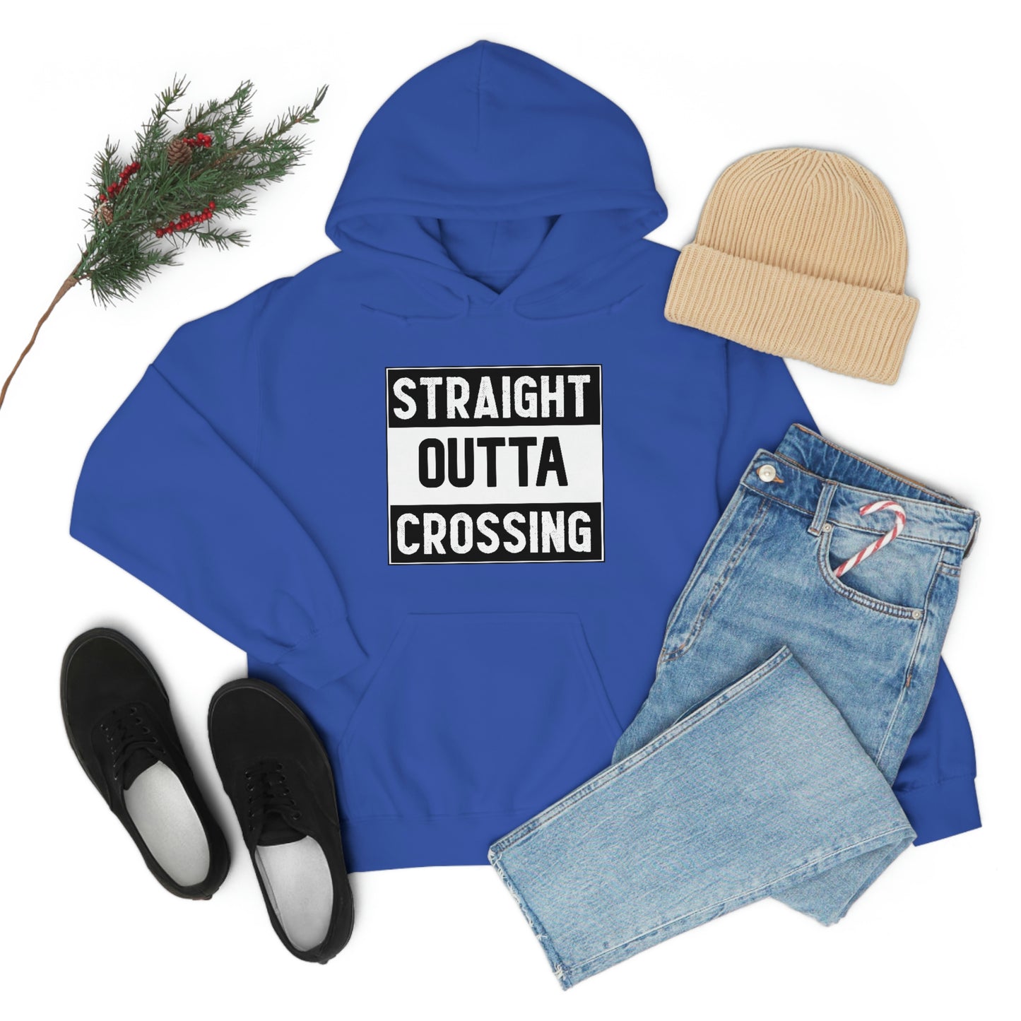 Straight Outta Crossing Unisex Hoodie