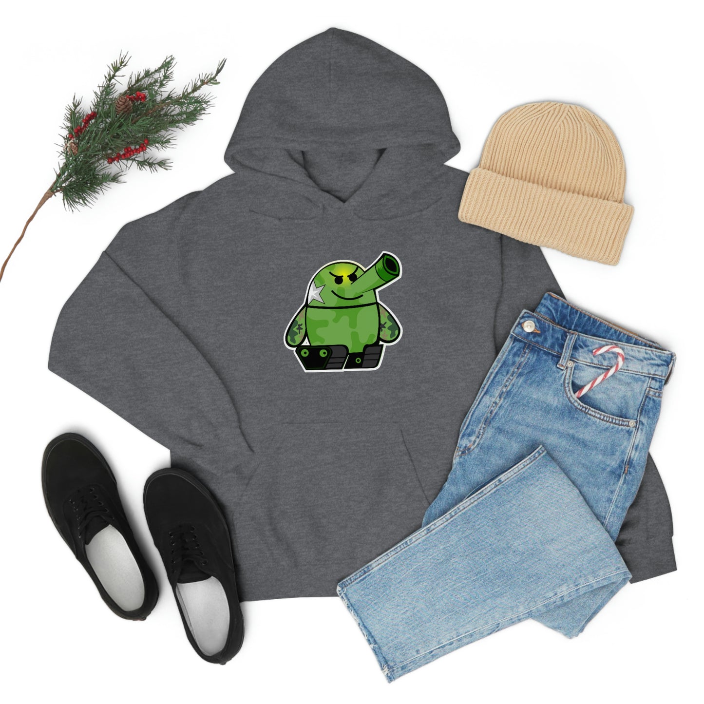 Smarmy Tank Cartoon Unisex Hoodie