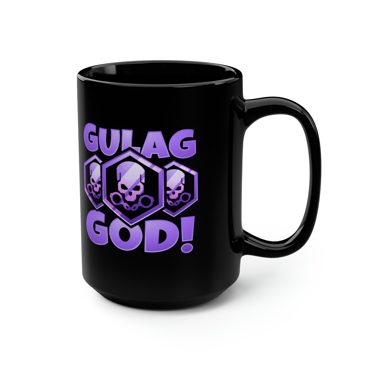Spangs Gulag God Black Mug, 15oz