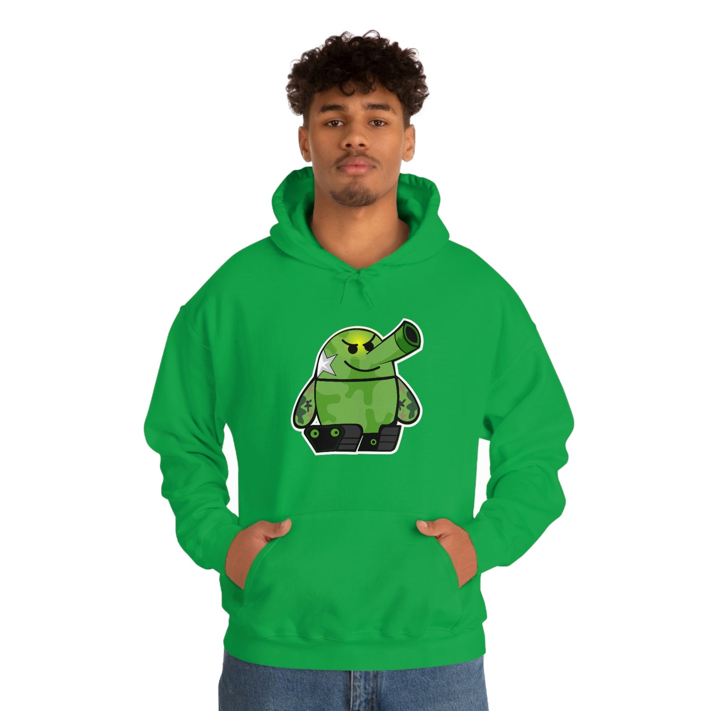 Smarmy Tank Cartoon Unisex Hoodie