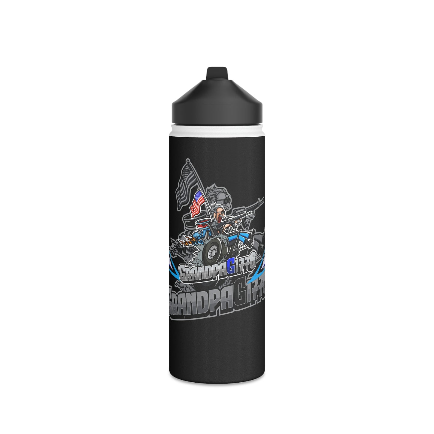 GrandpaG Stainless Steel Water Bottle, Standard Lid