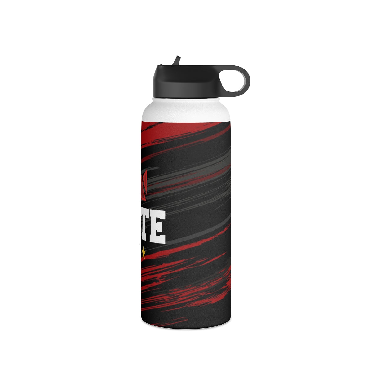 EliteTeam.Tv Stainless Steel Water Bottle, Standard Lid