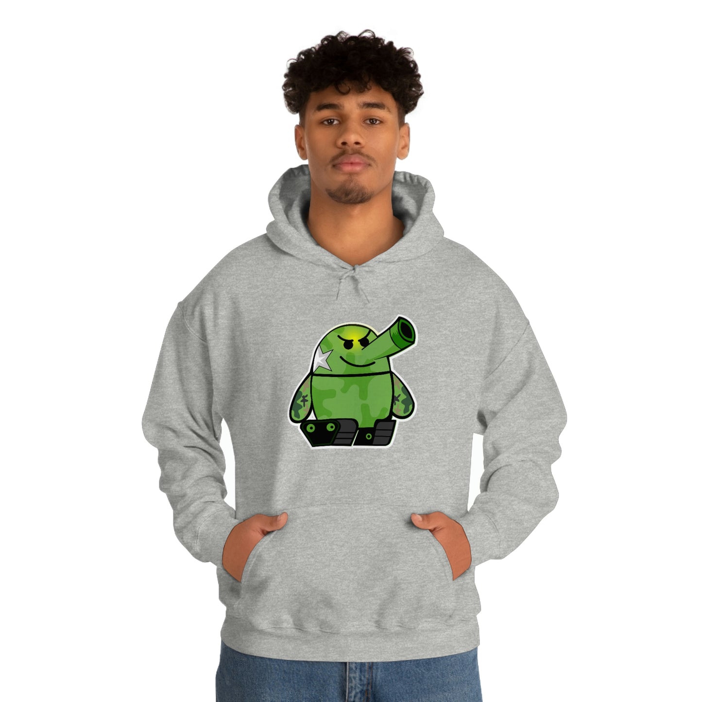 Smarmy Tank Cartoon Unisex Hoodie