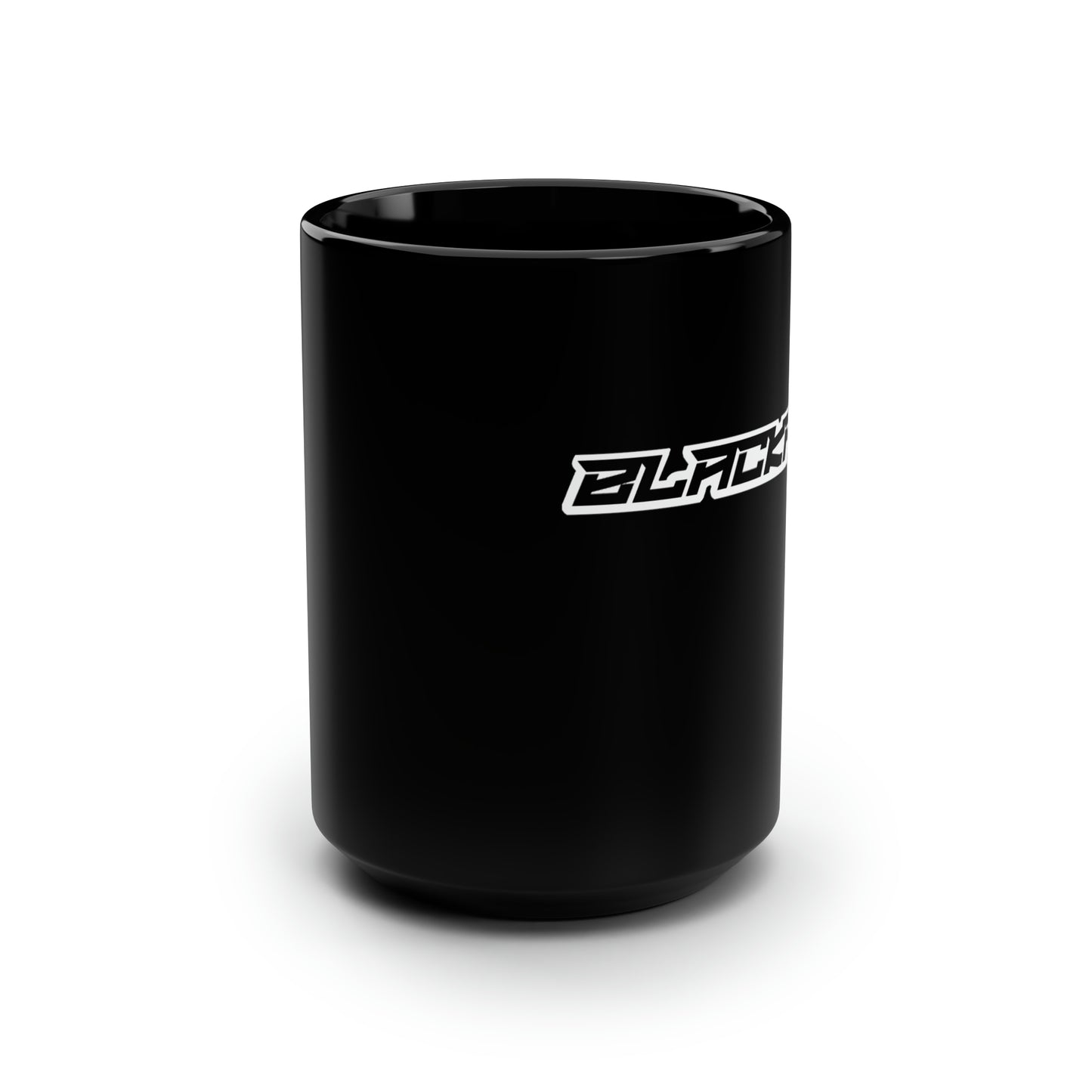 BlackFox Text Black Mug, 15oz