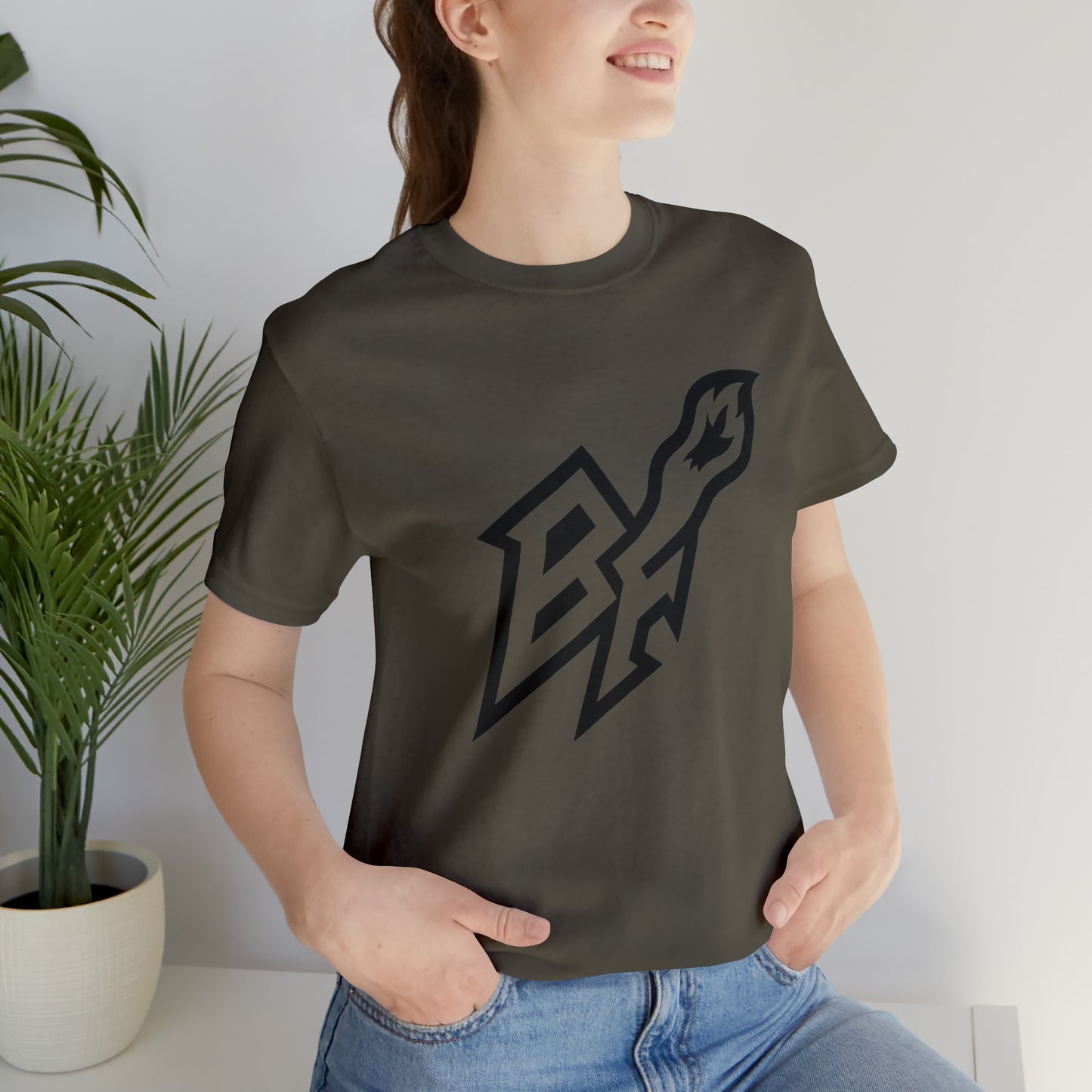 BlackFox Unisex T-shirt W/Black Logo