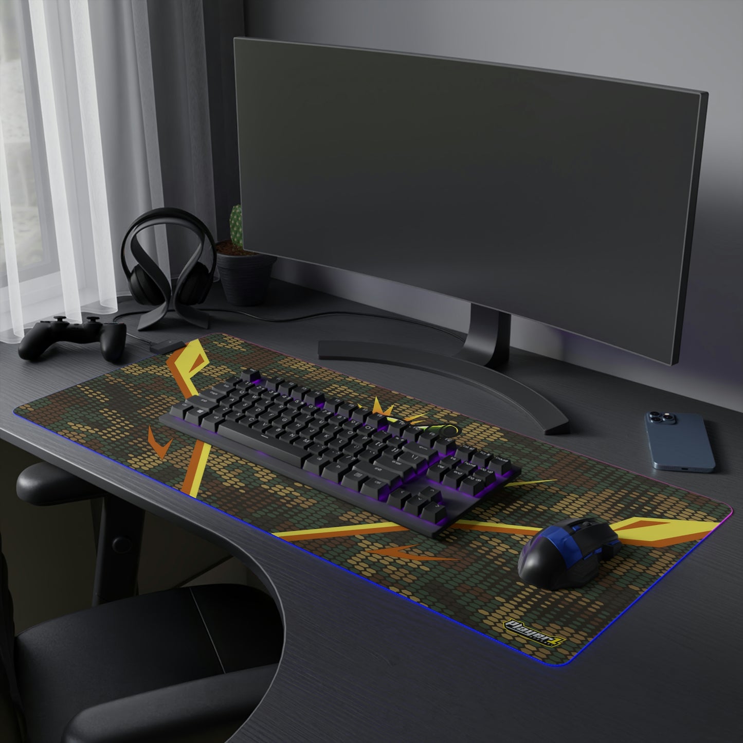 Smarmy Tank LED Gaming Mouse Pad