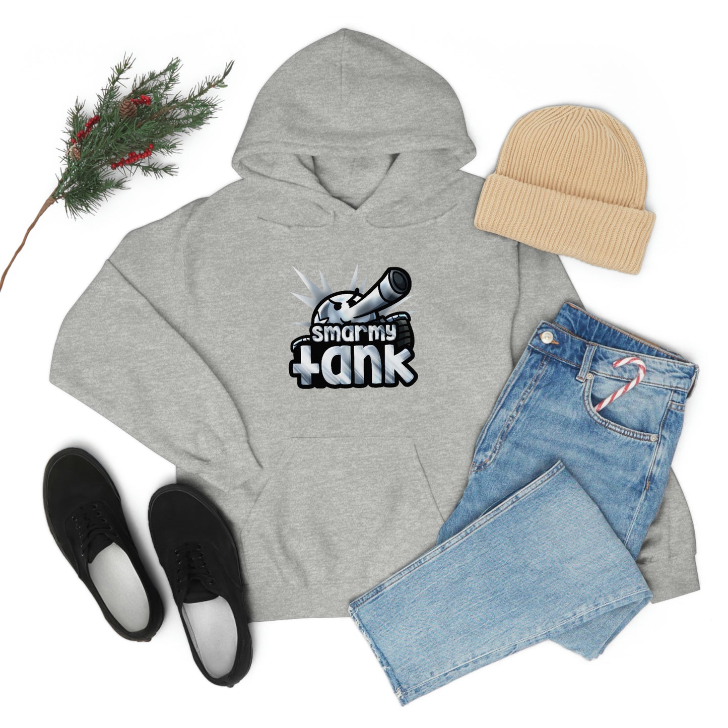 Chrome Smarmy Tank Unisex Hoodie