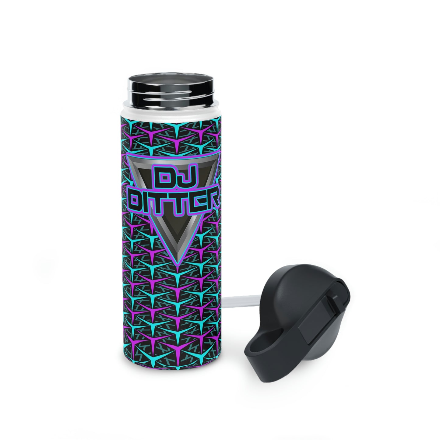 Dj Ditter Stainless Steel Water Bottle, Standard Lid