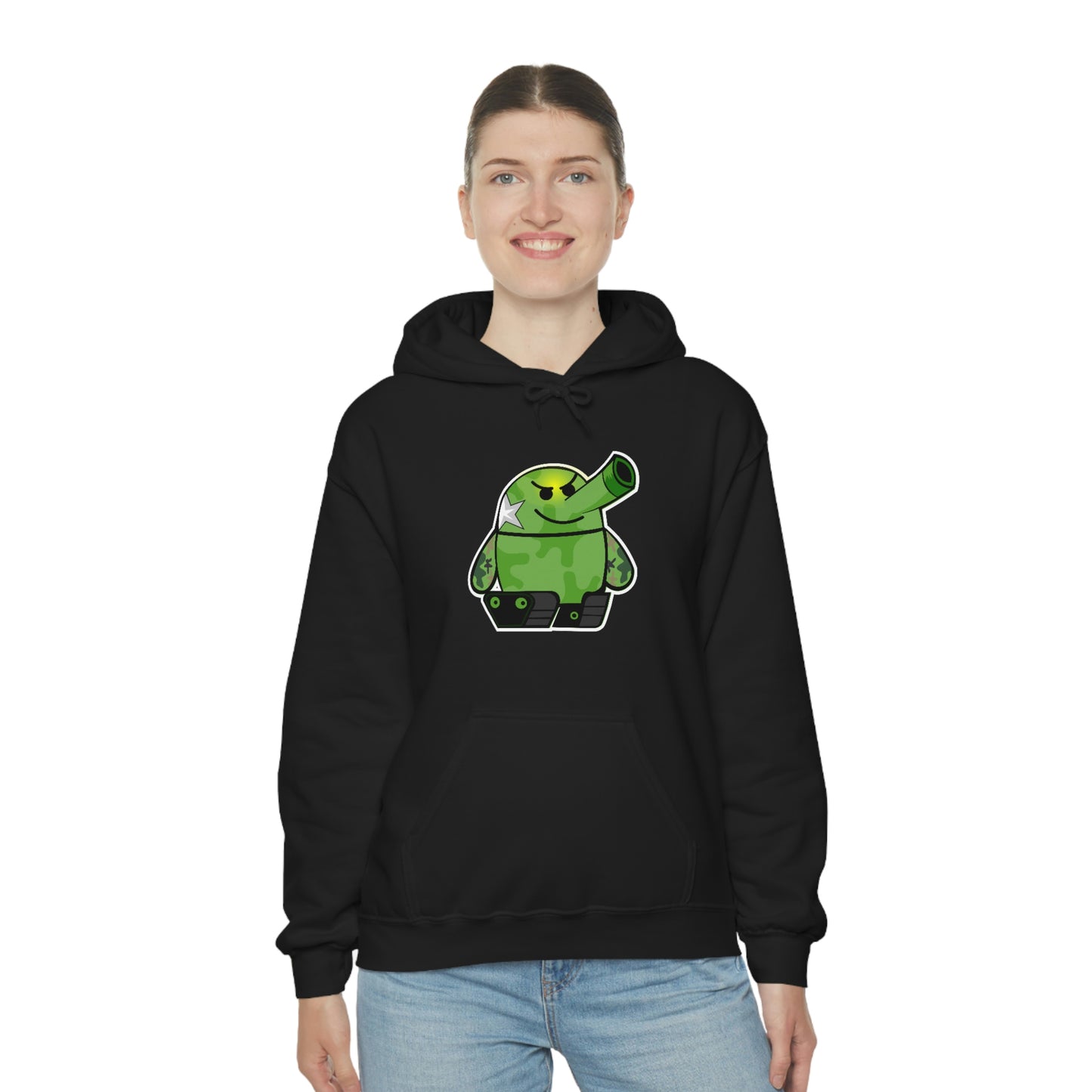 Smarmy Tank Cartoon Unisex Hoodie