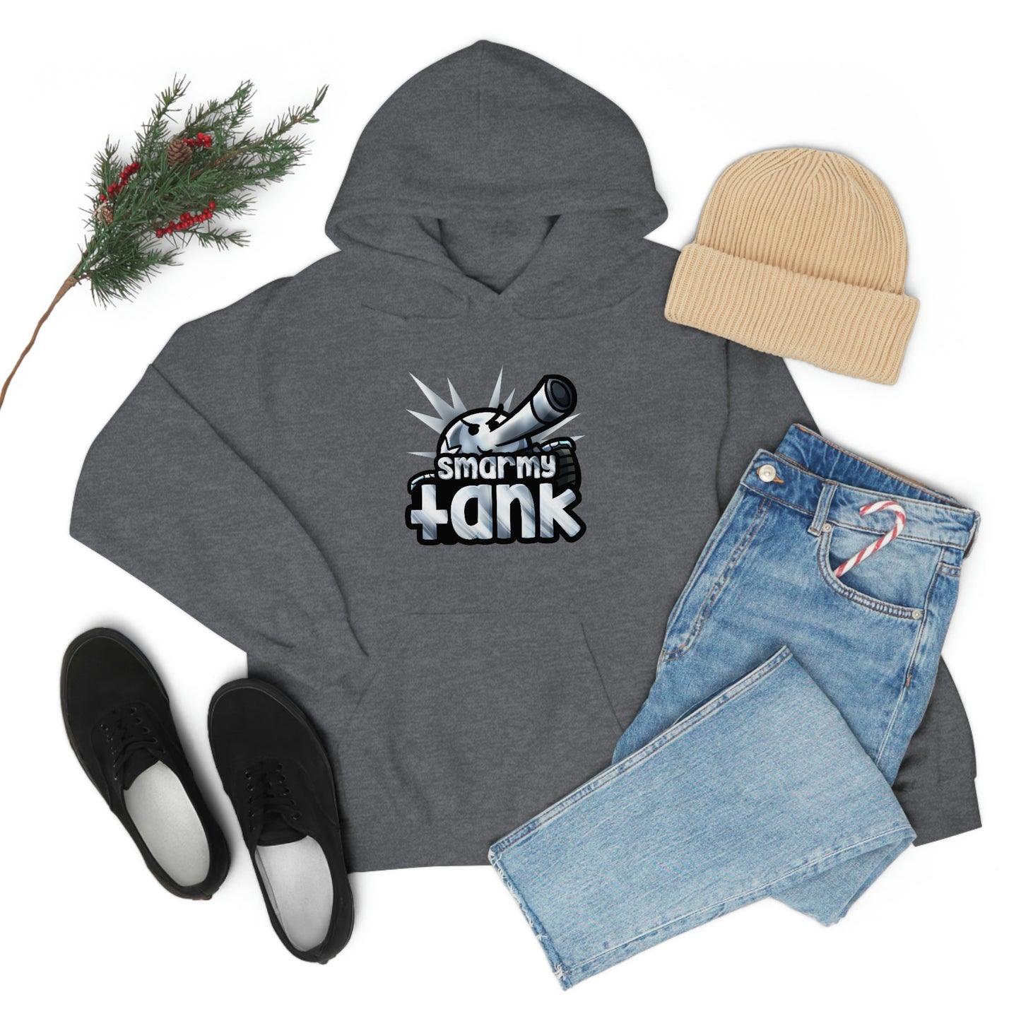 Chrome Smarmy Tank Unisex Hoodie