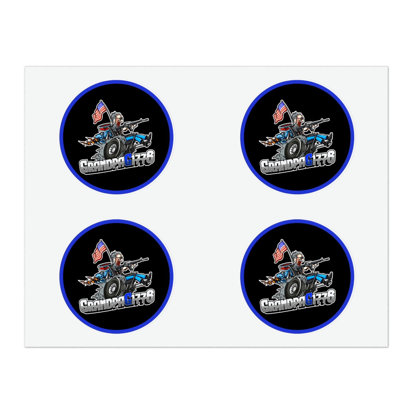 GrandpaG Round Sticker Sheets