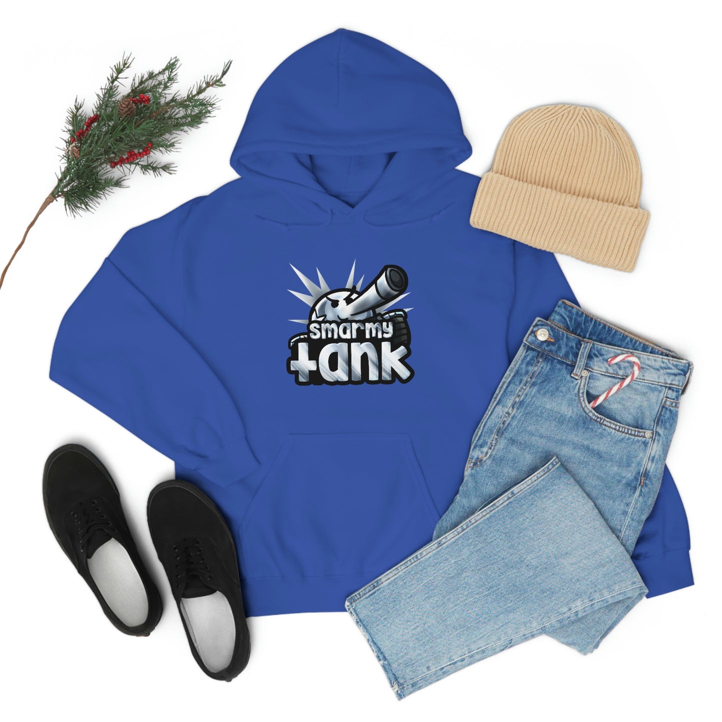 Chrome Smarmy Tank Unisex Hoodie