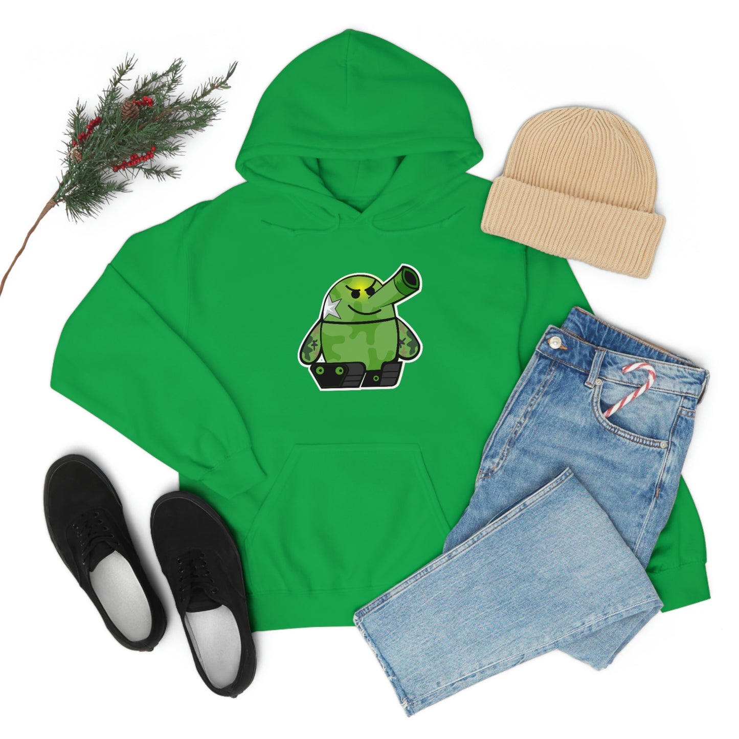 Smarmy Tank Cartoon Unisex Hoodie