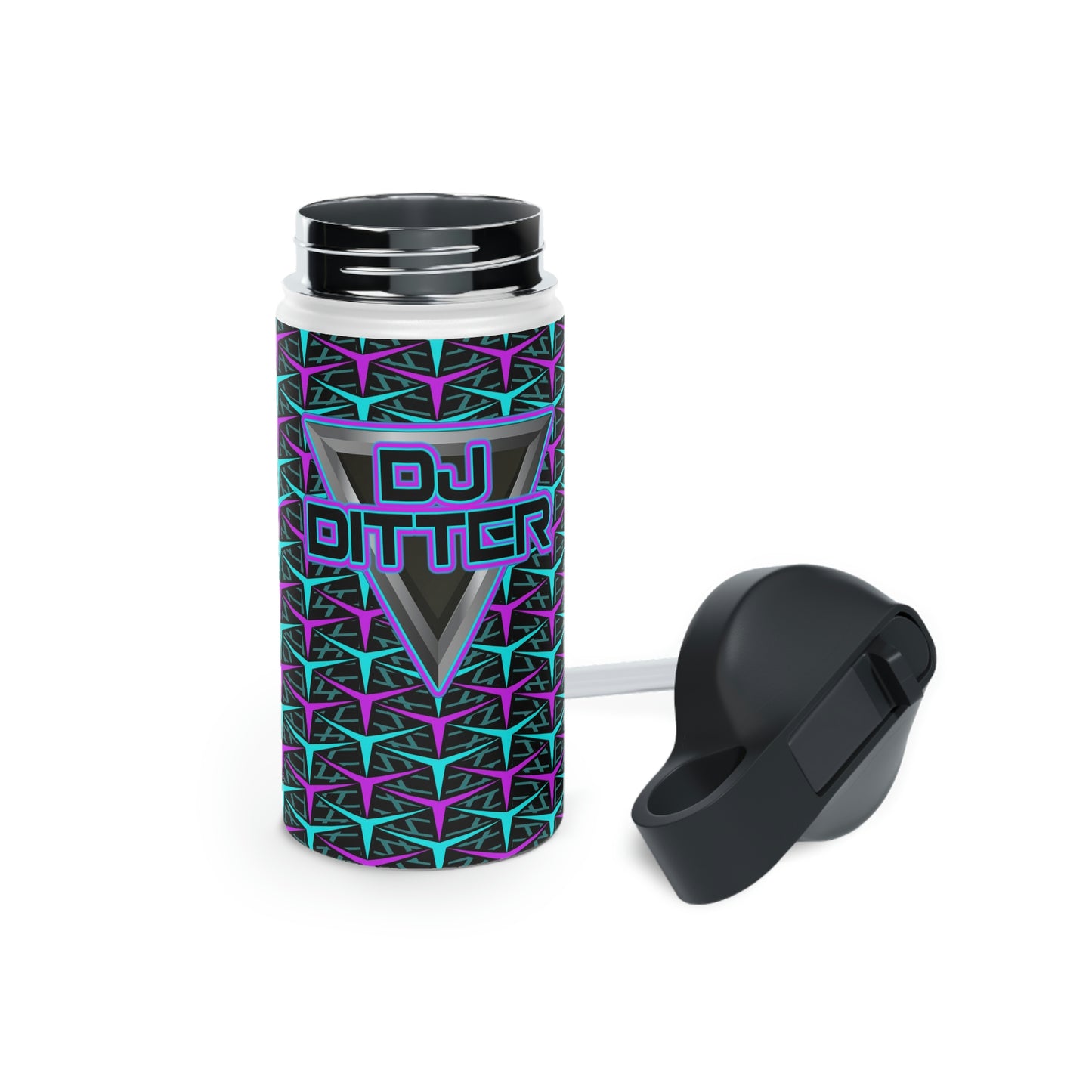 Dj Ditter Stainless Steel Water Bottle, Standard Lid