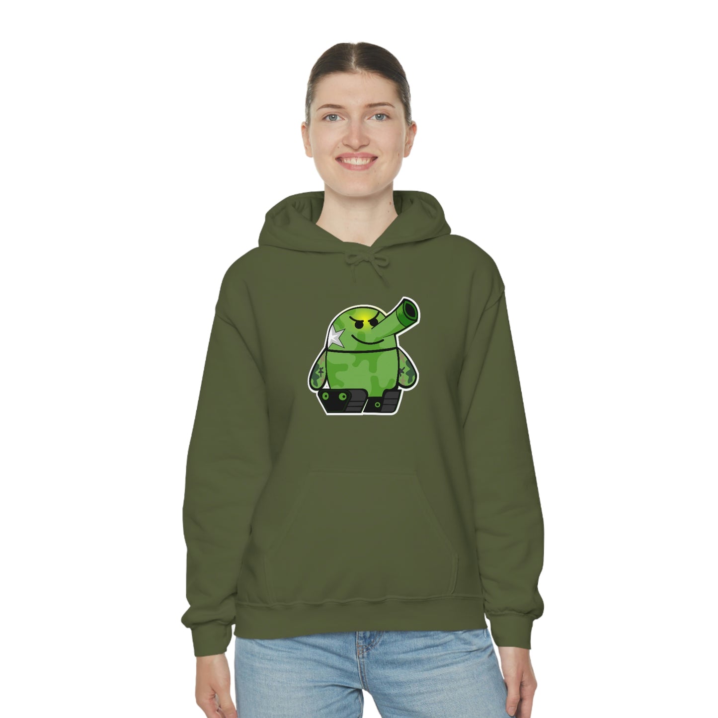 Smarmy Tank Cartoon Unisex Hoodie