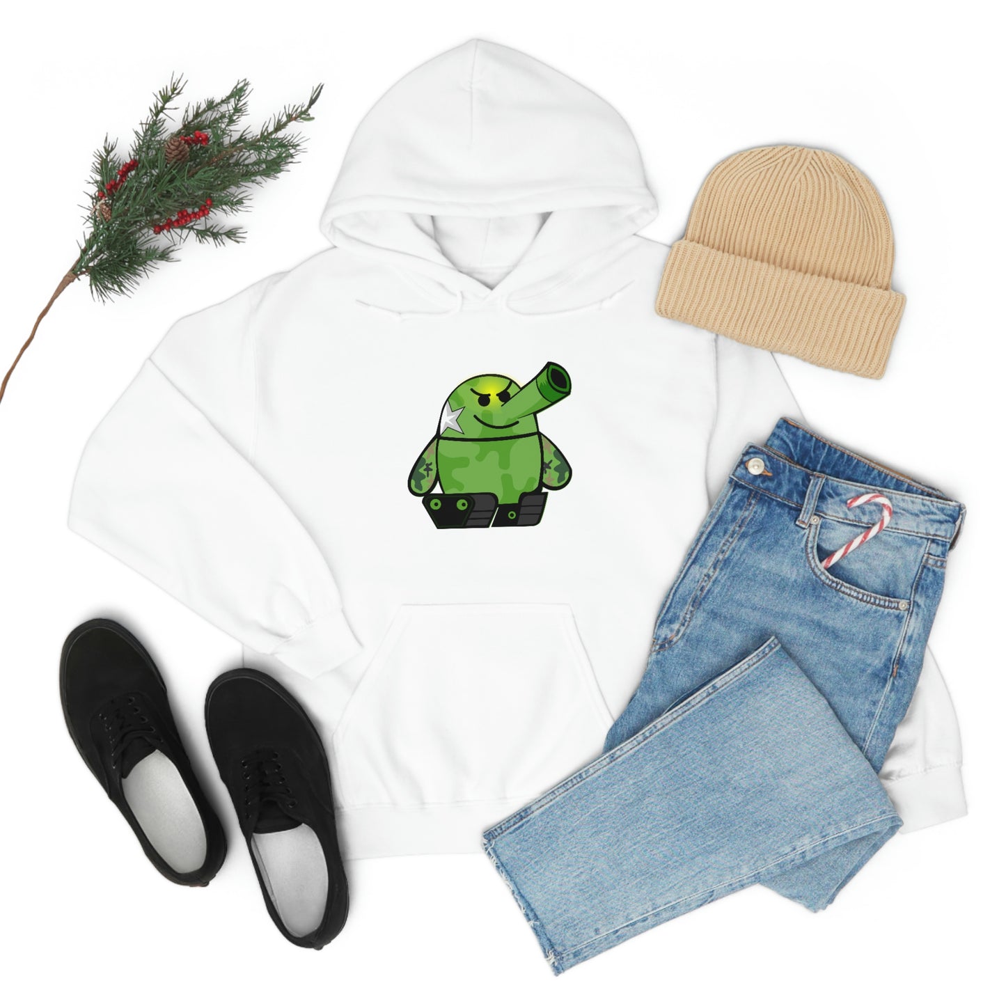 Smarmy Tank Cartoon Unisex Hoodie