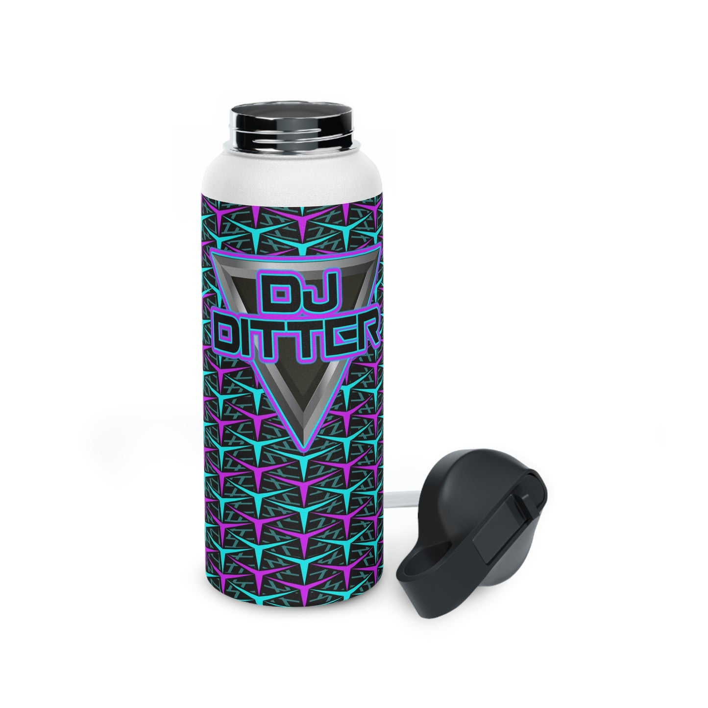 Dj Ditter Stainless Steel Water Bottle, Standard Lid